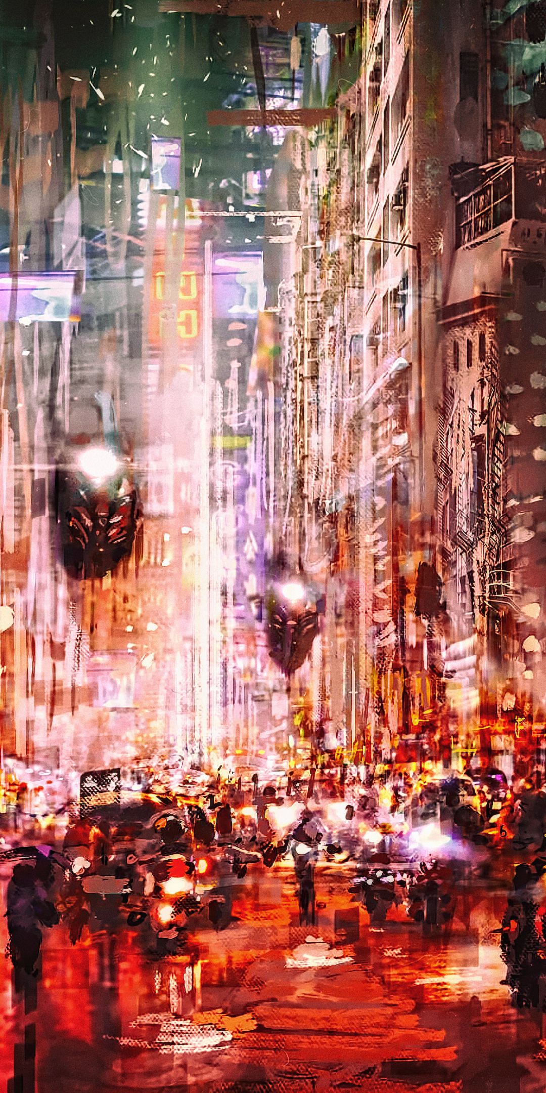 anime landscape wallpaper cyberpunk