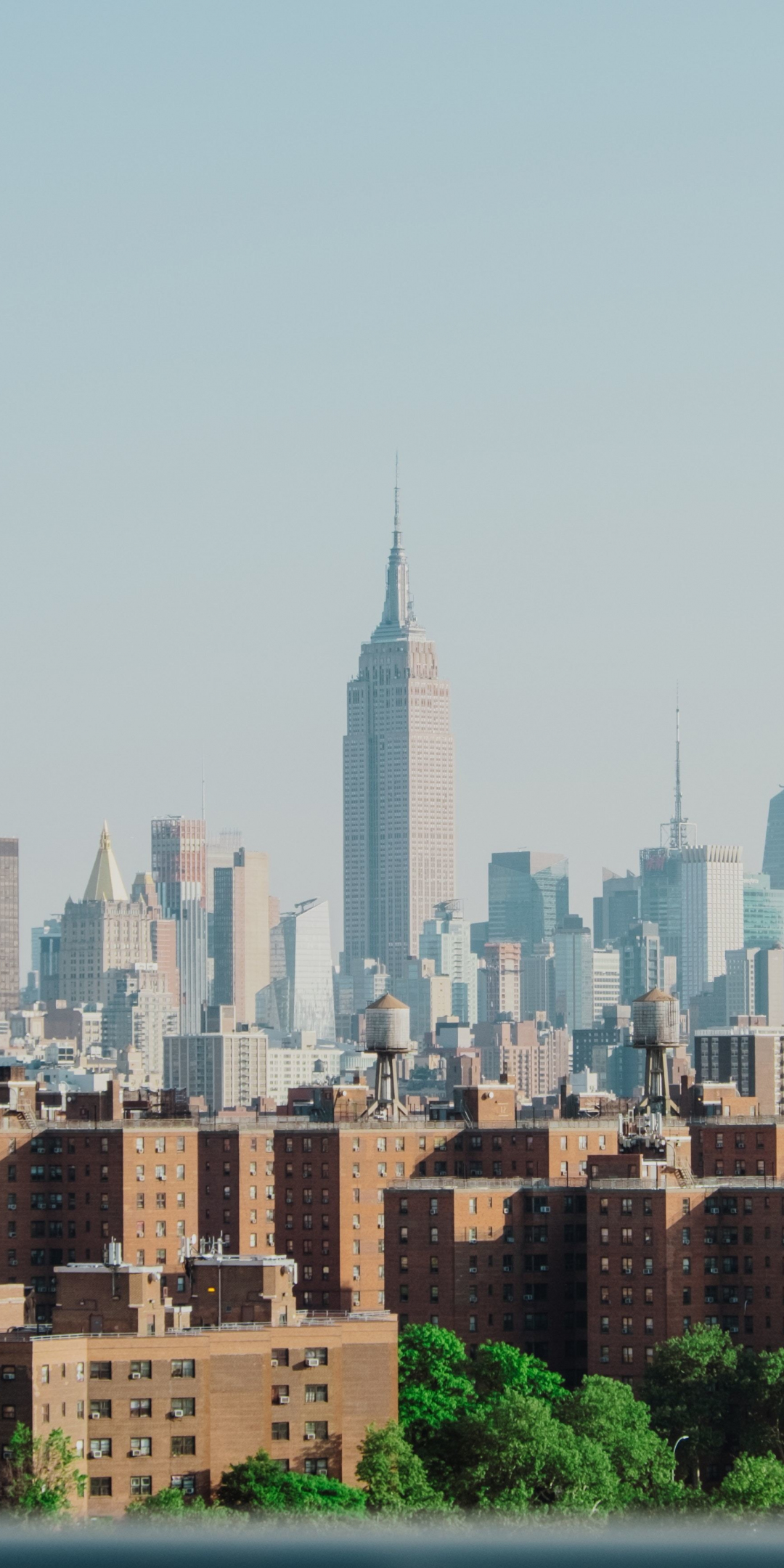 Empire state building, cityscape, city, New York, 1080x2160 wallpaper