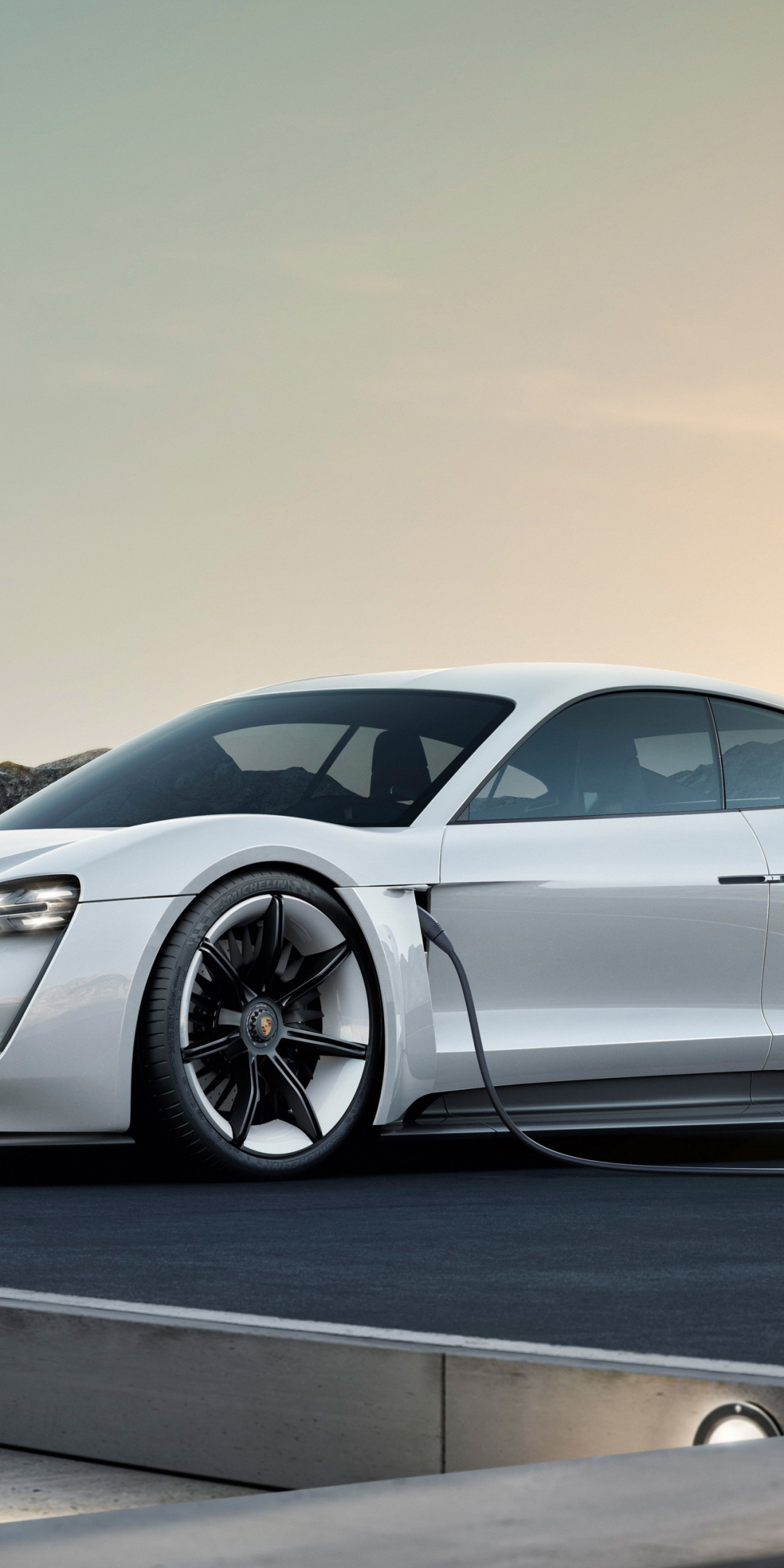 Porsche Mission E Cross Turismo, electric cars, 2018, 1080x2160 wallpaper
