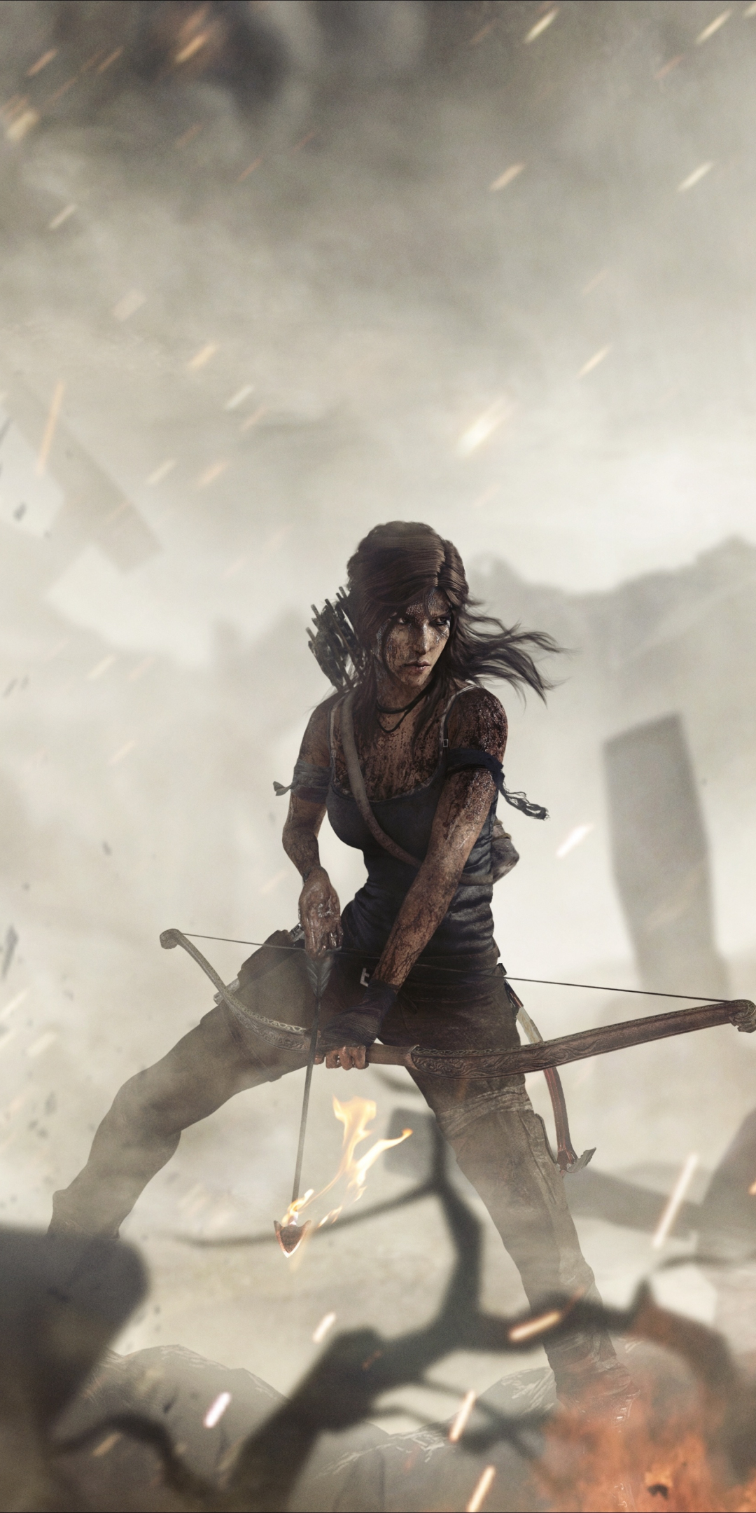 Tomb Raider, archer, video game, artwork, 1080x2160 wallpaper