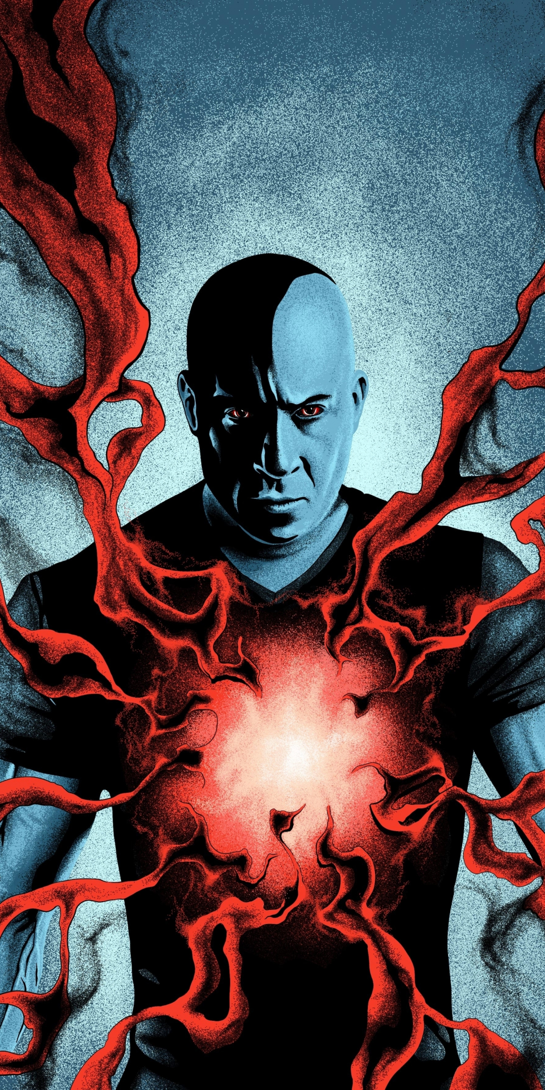 Vin Diesel, Bloodshot, 2020 movie, art, 1080x2160 wallpaper