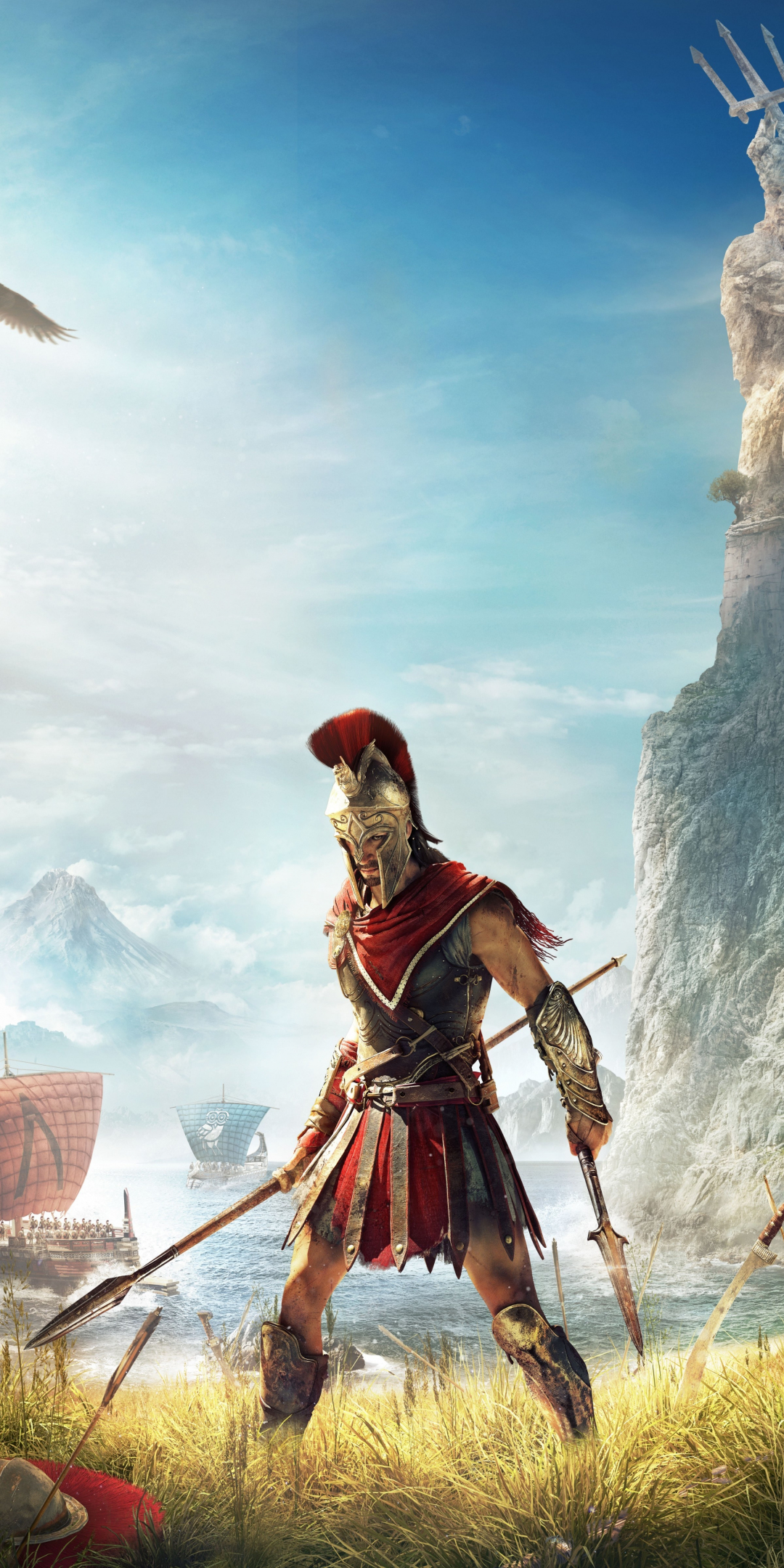 Assassin's Creed Odyssey, video game, warrior, 1080x2160 wallpaper