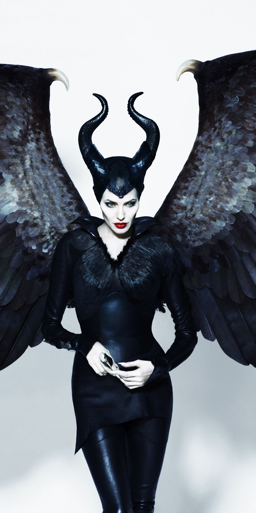 Maleficent, Angelina Jolie, witch, wings, movie, 1080x2160 wallpaper