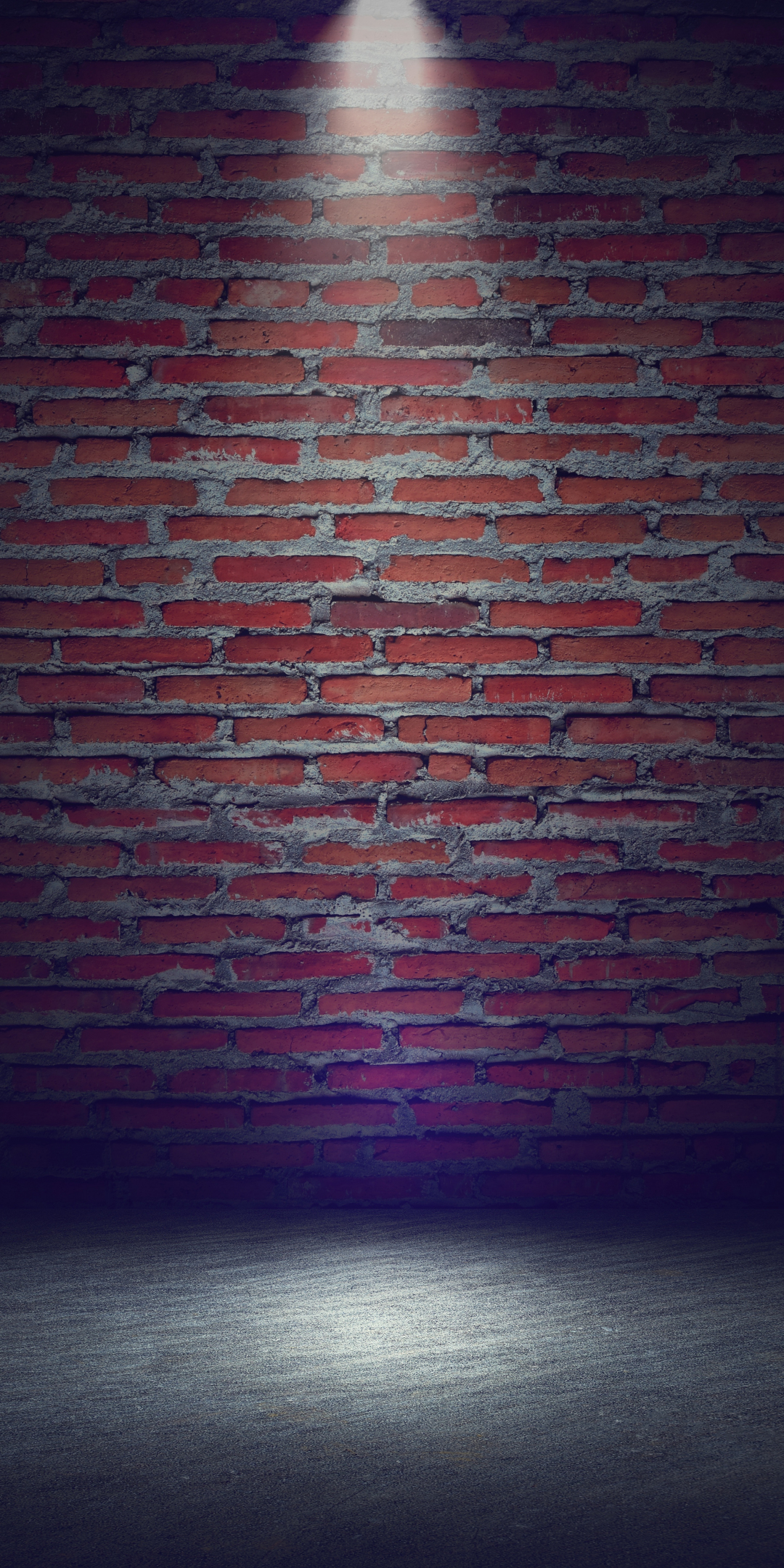Brick wall, portrait, 1080x2160 wallpaper