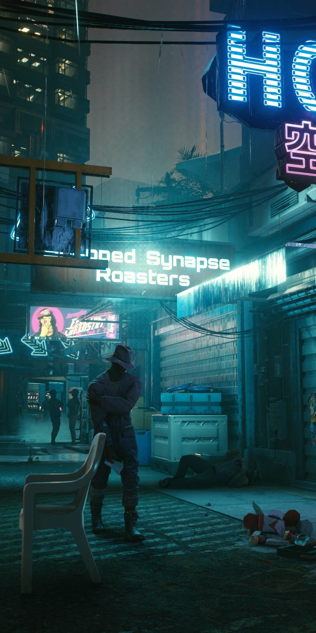 Night of city, video game, 2020, Cyberpunk 2077, 1080x2160 wallpaper