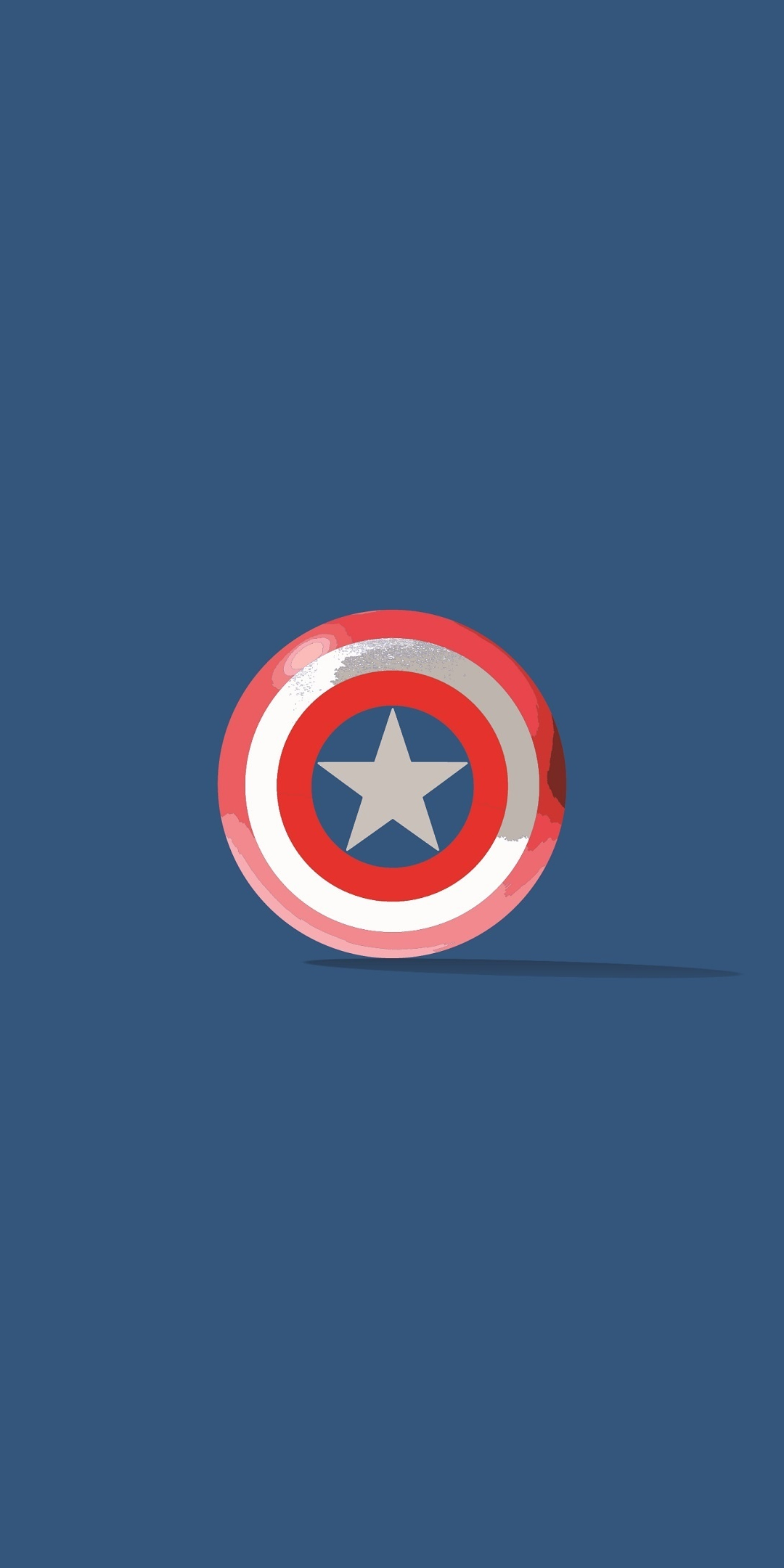 Minimal, shield, captain America, 1080x2160 wallpaper