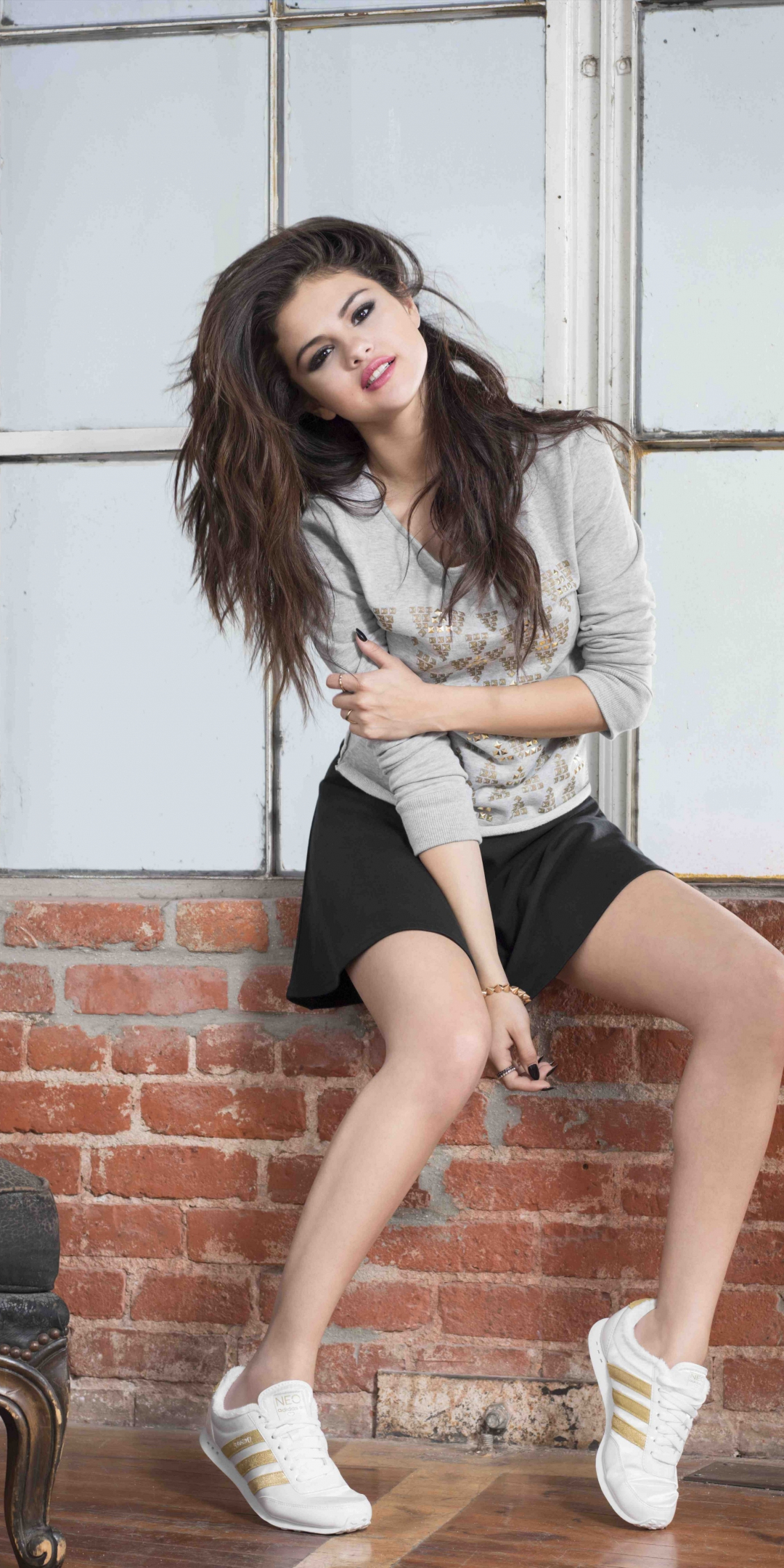 Selena Gomez, Adidas Neo, photoshoot, Summer collection, 1080x2160 wallpaper