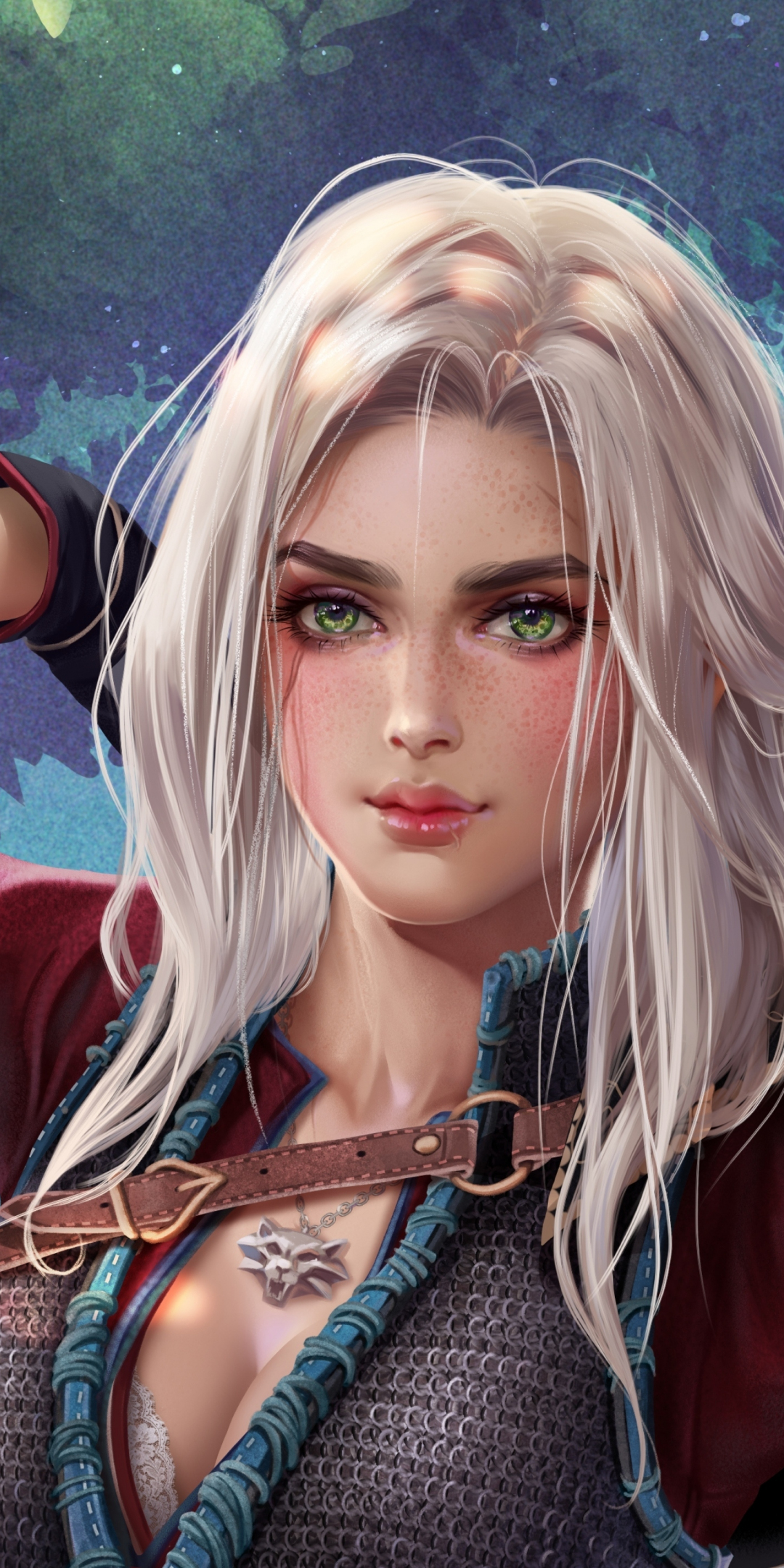 Cirilla of the witcher, game, fan art, 1080x2160 wallpaper