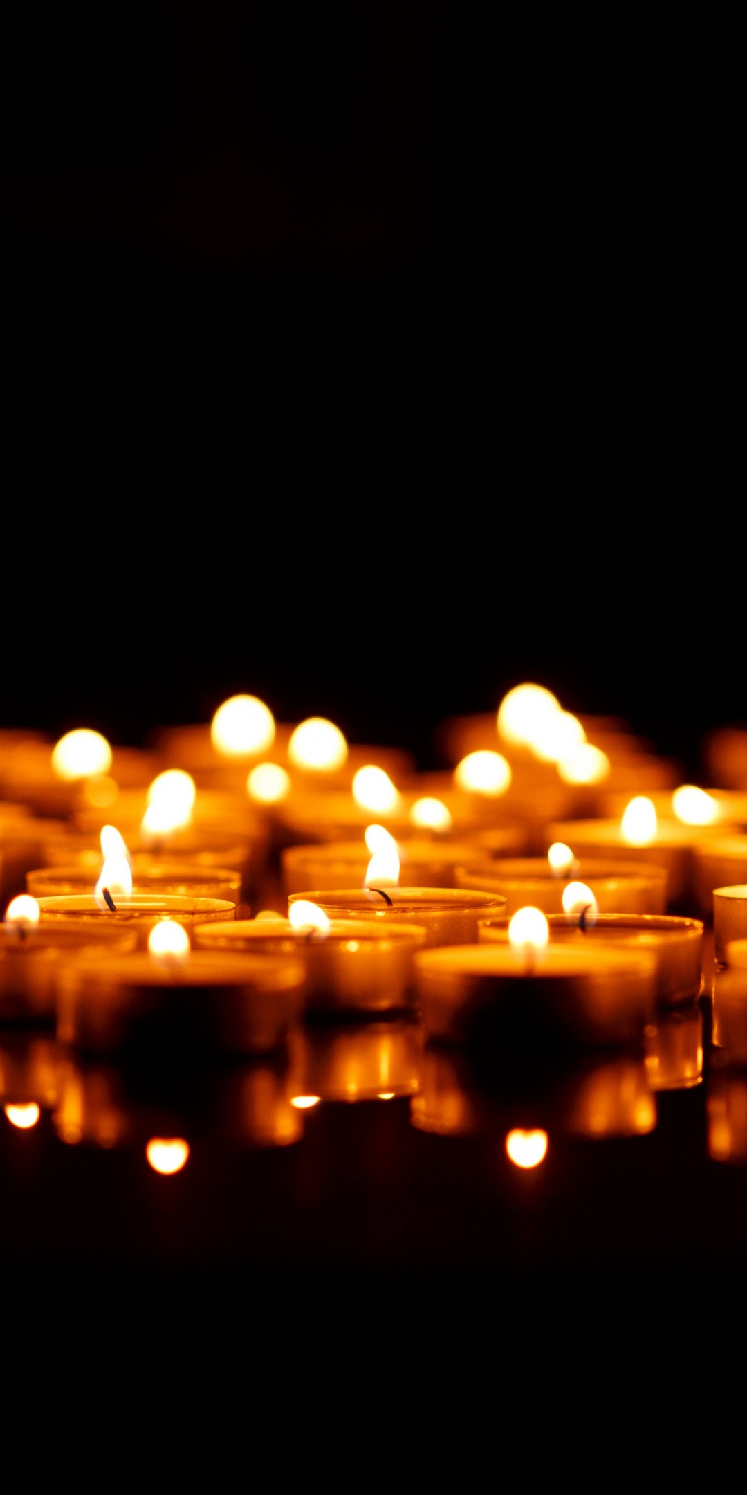 Candles, dark, prayer, 1080x2160 wallpaper