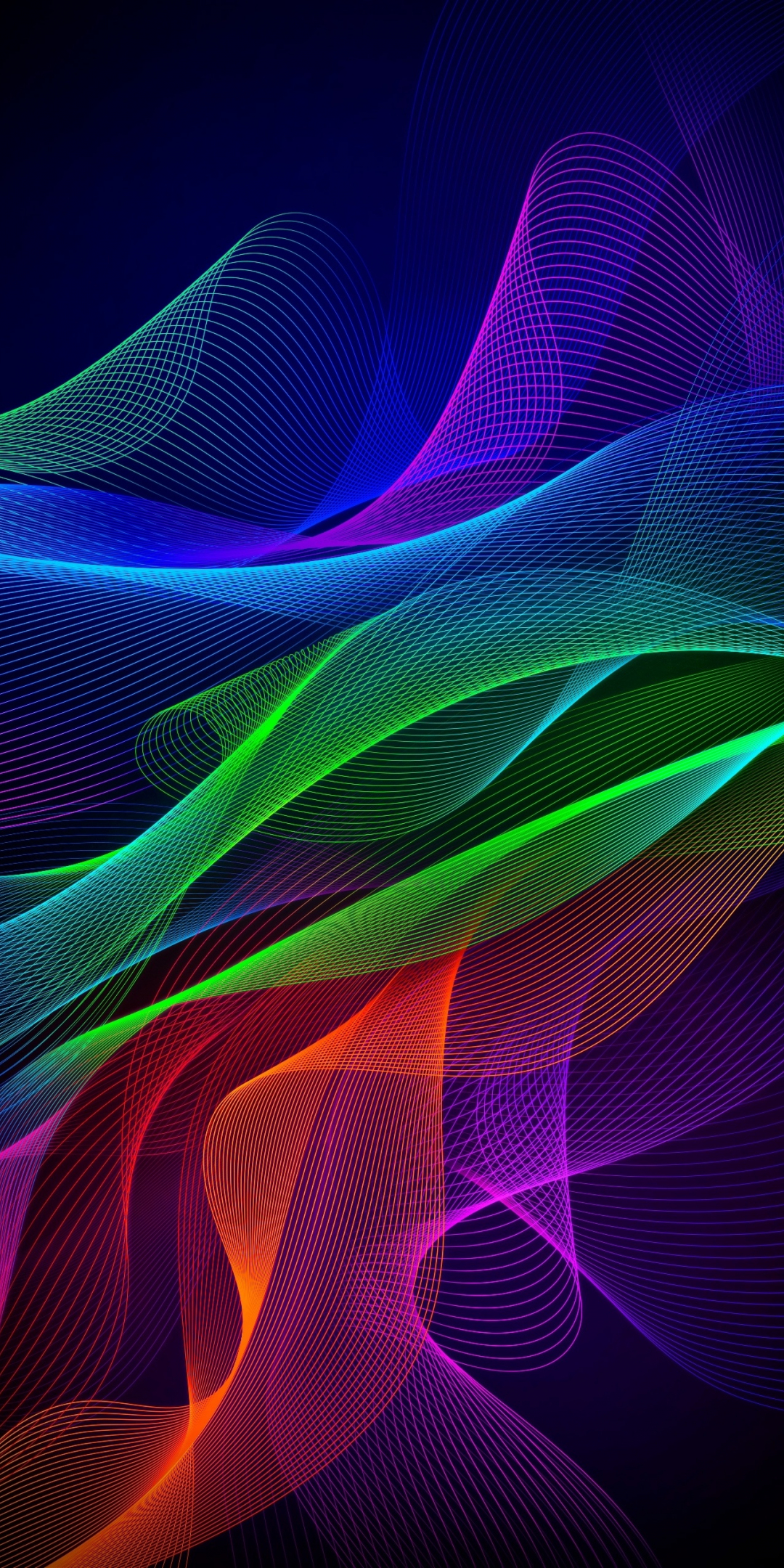 Colorful lines, abstract, Razer Phone, stock, 1080x2160 wallpaper