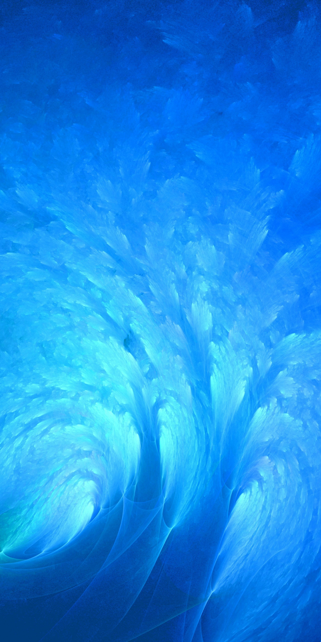 Underwater, abstract, pattern, blue structure, 1080x2160 wallpaper