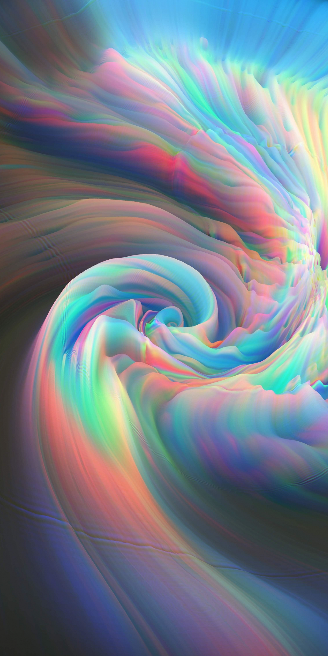 Glitch art, colorful swirl, abstraction, 1080x2160 wallpaper
