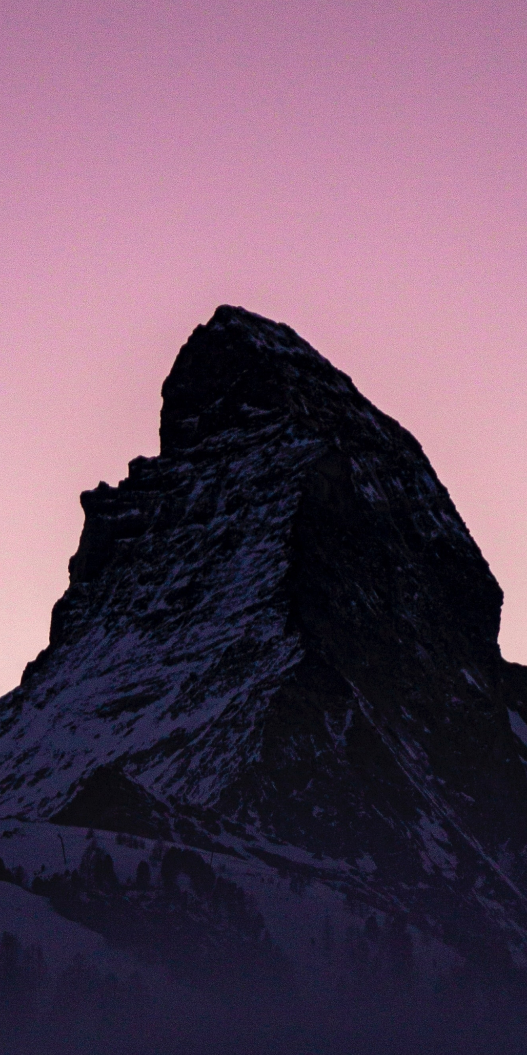 Silhouette, mountain Matterhorn, summit, 1080x2160 wallpaper