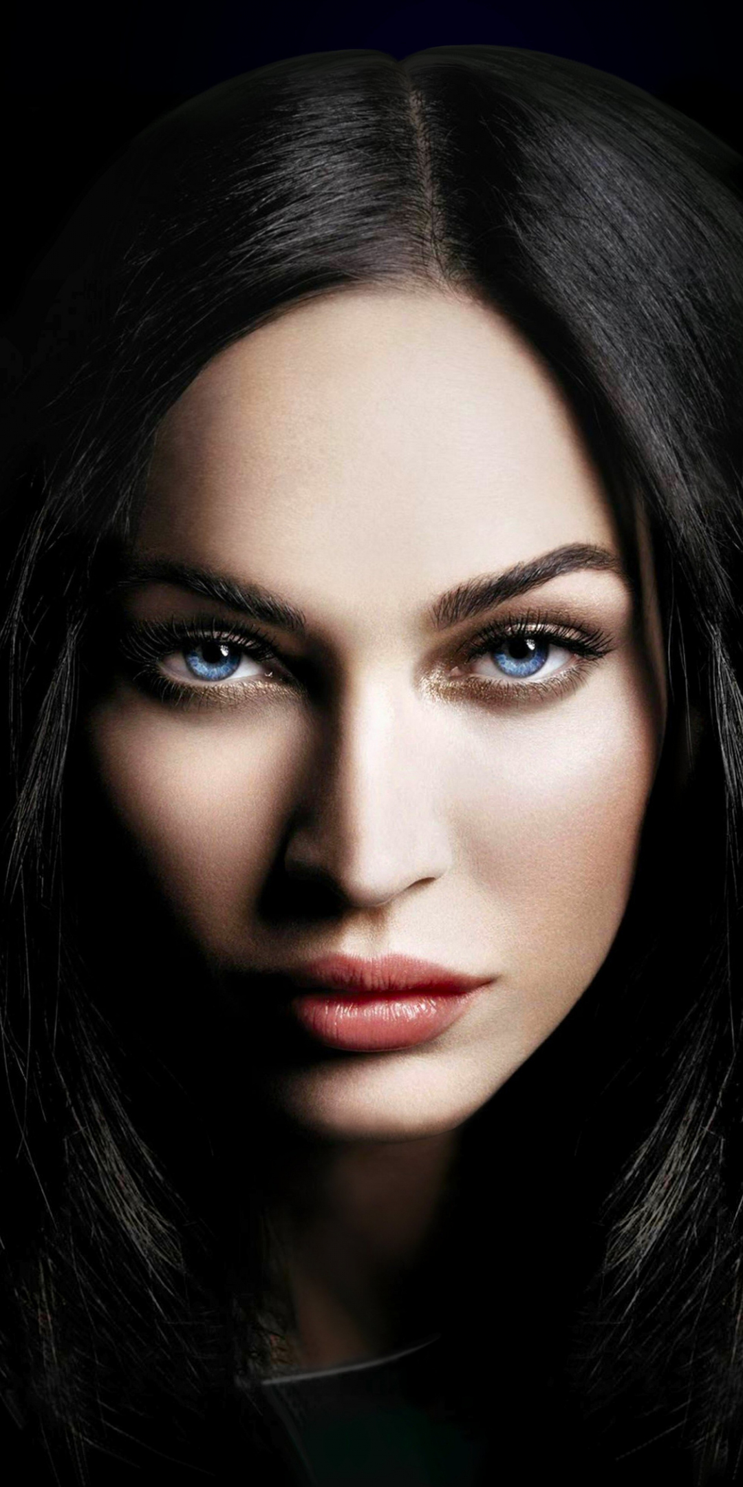 Megan Fox, beautiful, actress, blue eyes, 1080x2160 wallpaper