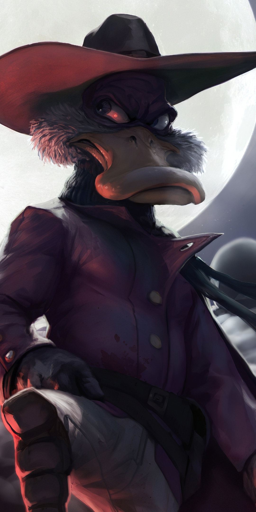 Darkwing Duck, Duck, animated series, art, 1080x2160 wallpaper