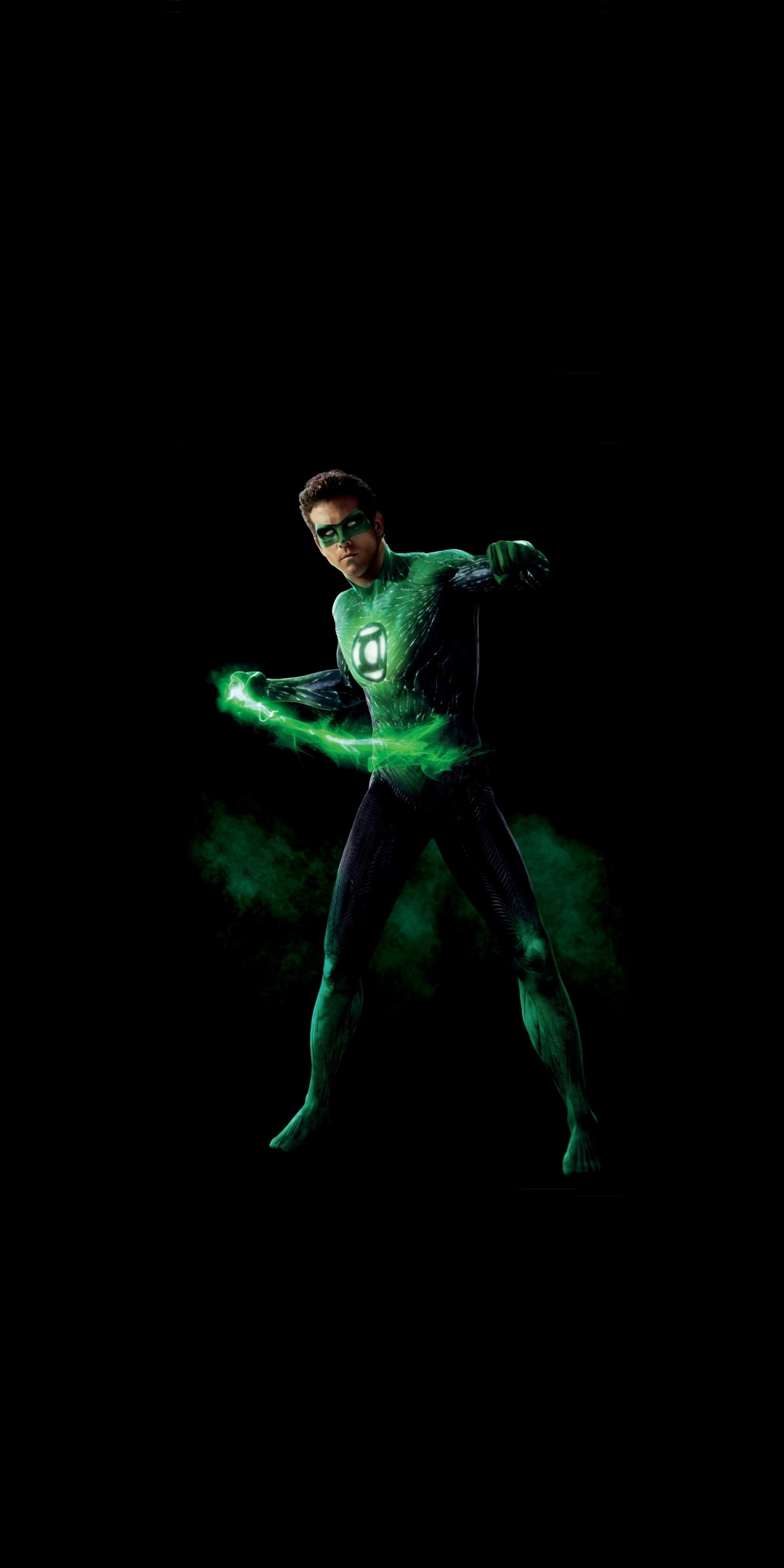 Minimal, Green Lantern, Ryan Reynolds, superhero, 1080x2160 wallpaper