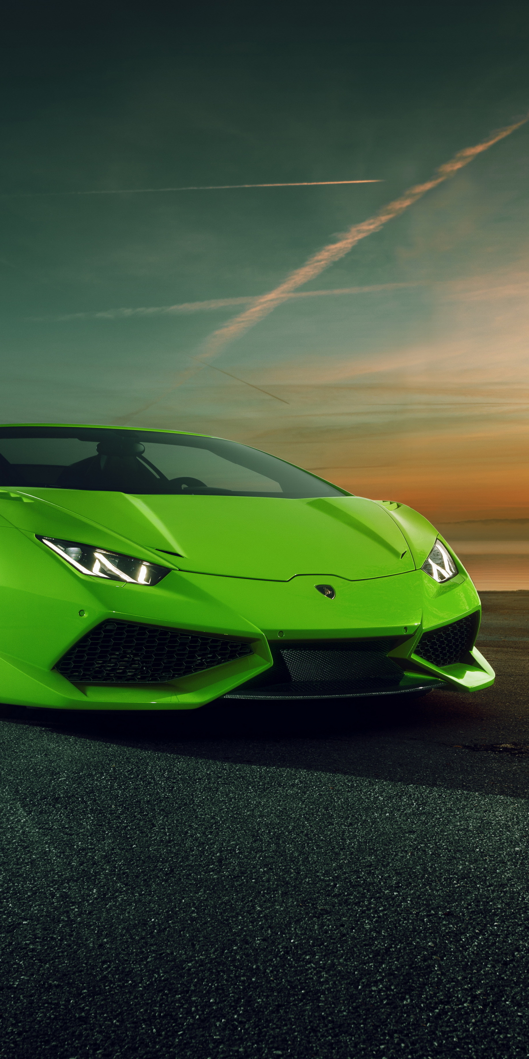 Novitec Torado Lamborghini Huracán, green, sports car, 1080x2160 wallpaper