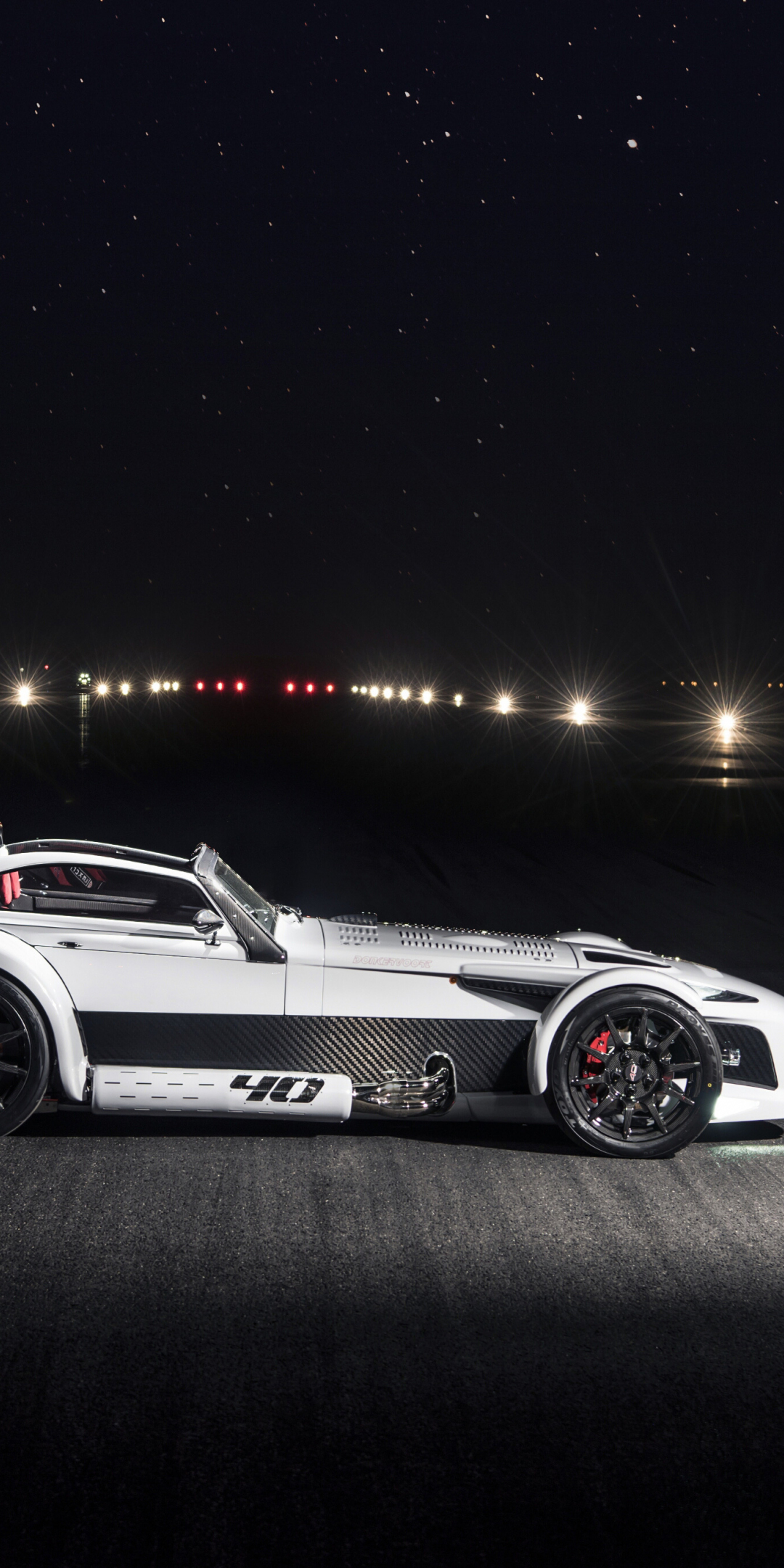 2018, Sports car, Donkervoort D8 GTO-40, side view, 1080x2160 wallpaper
