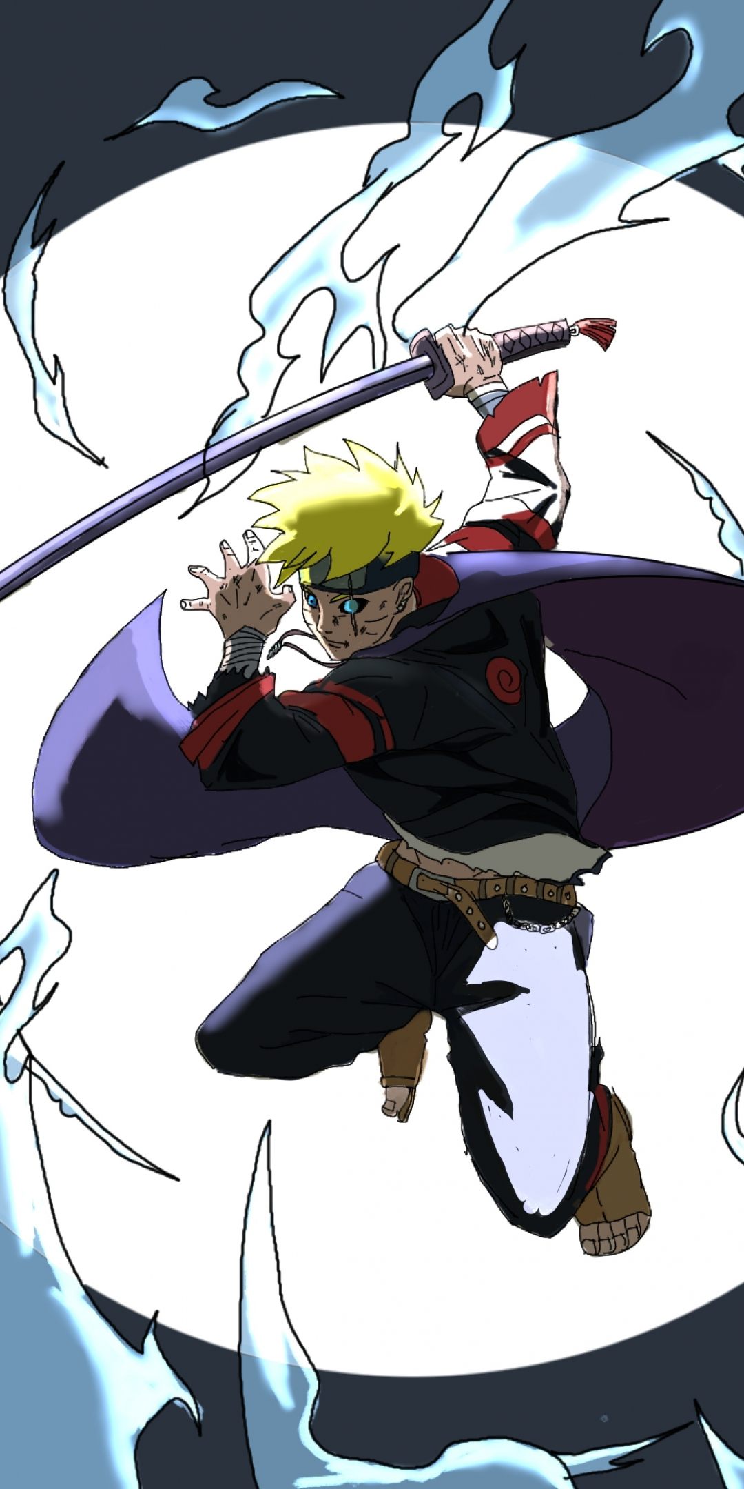 Boruto Zumaki, sword warrior, anime, 1080x2160 wallpaper
