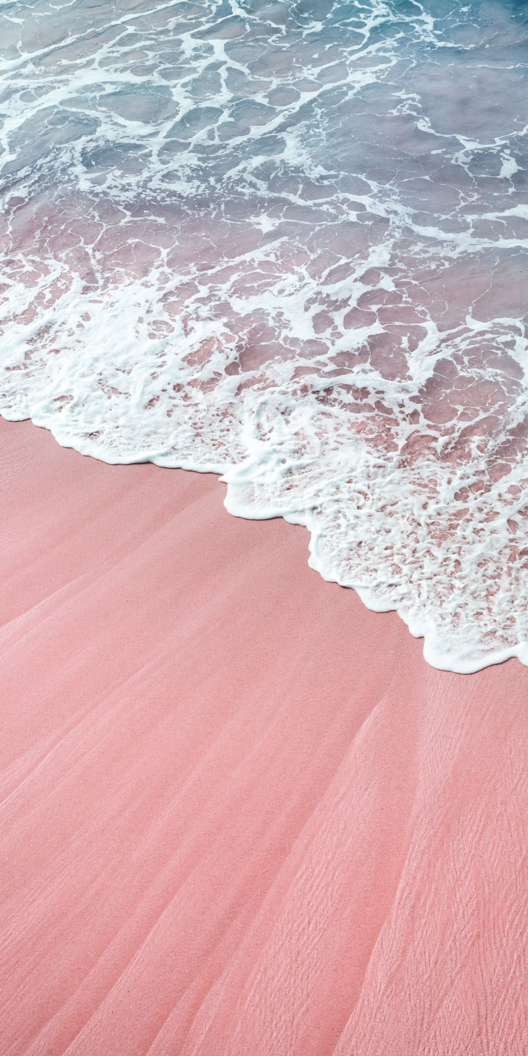 Exotic, waves, beach and sand, 1080x2160 wallpaper