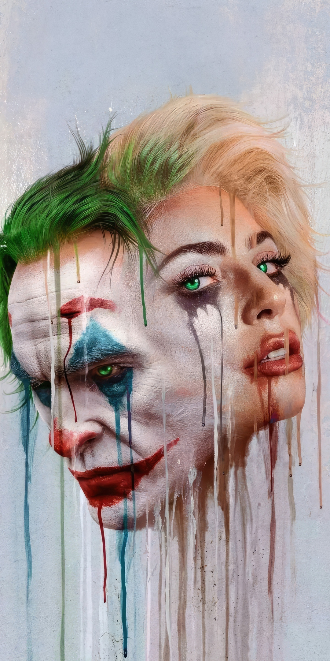 Joker's folie a deux, artwork, 1080x2160 wallpaper