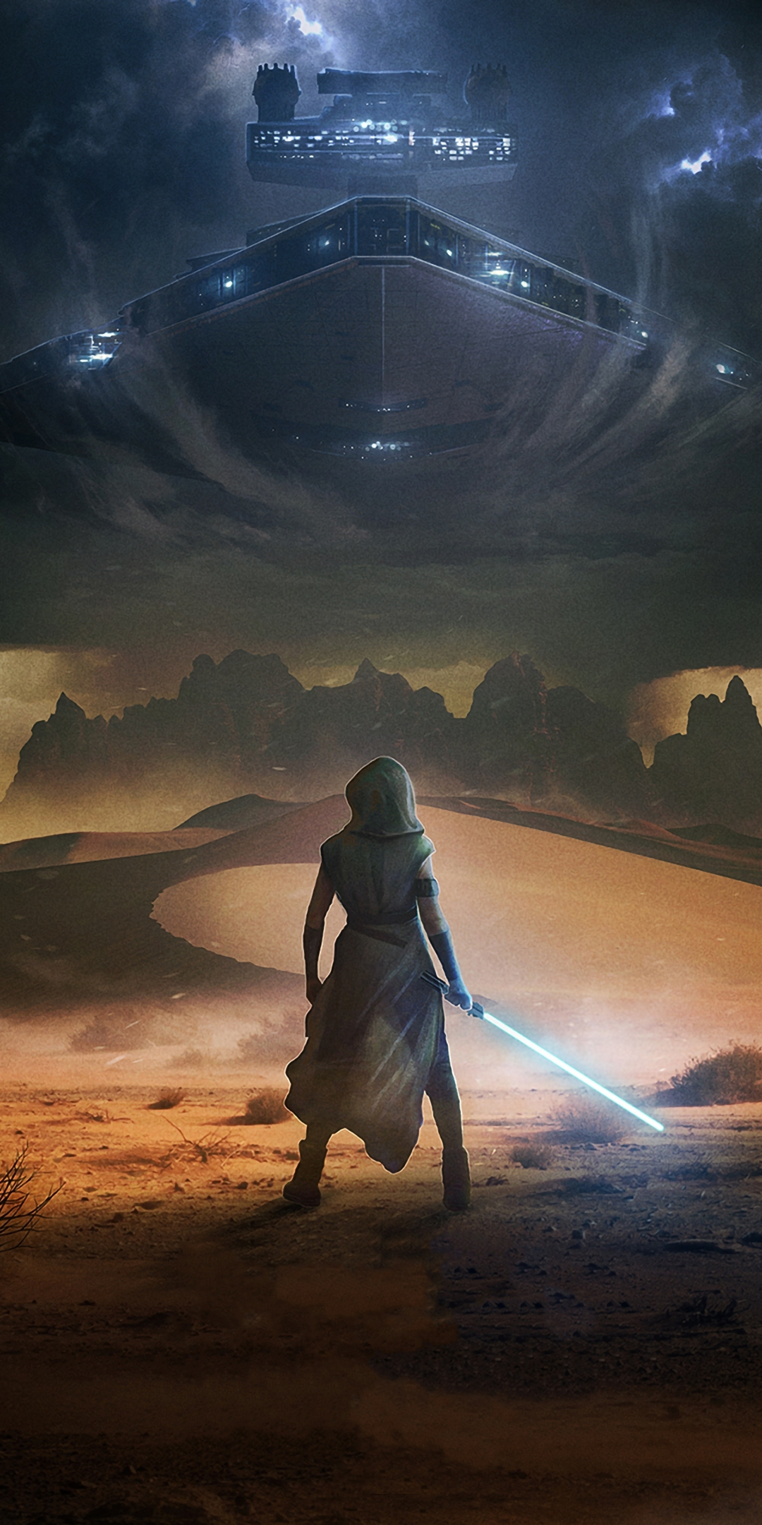 Star Wars: The Rise of Skywalker, artwork, 1080x2160 wallpaper