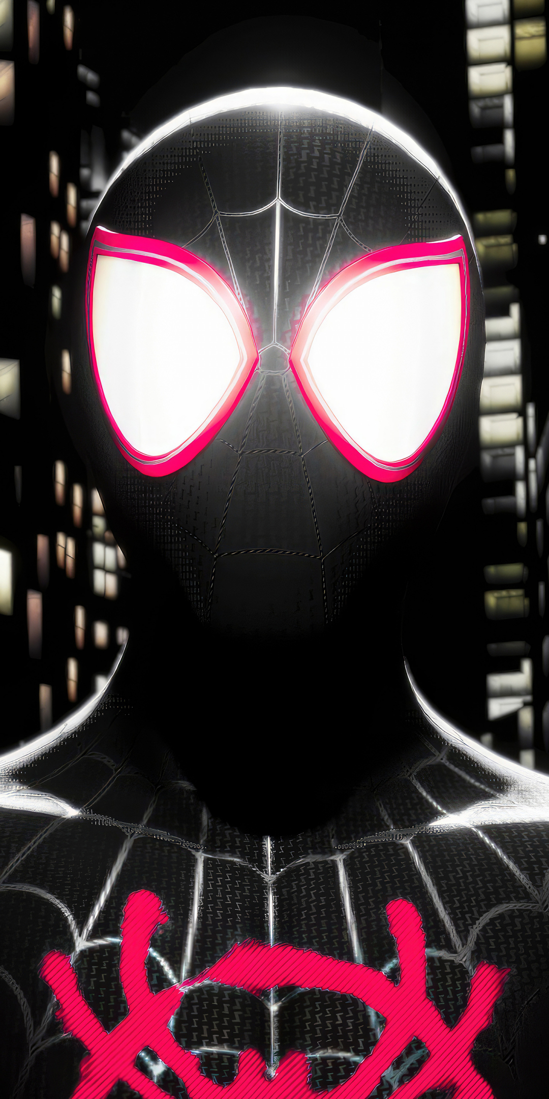Marvel's spiderman, miles morales, dark, 1080x2160 wallpaper
