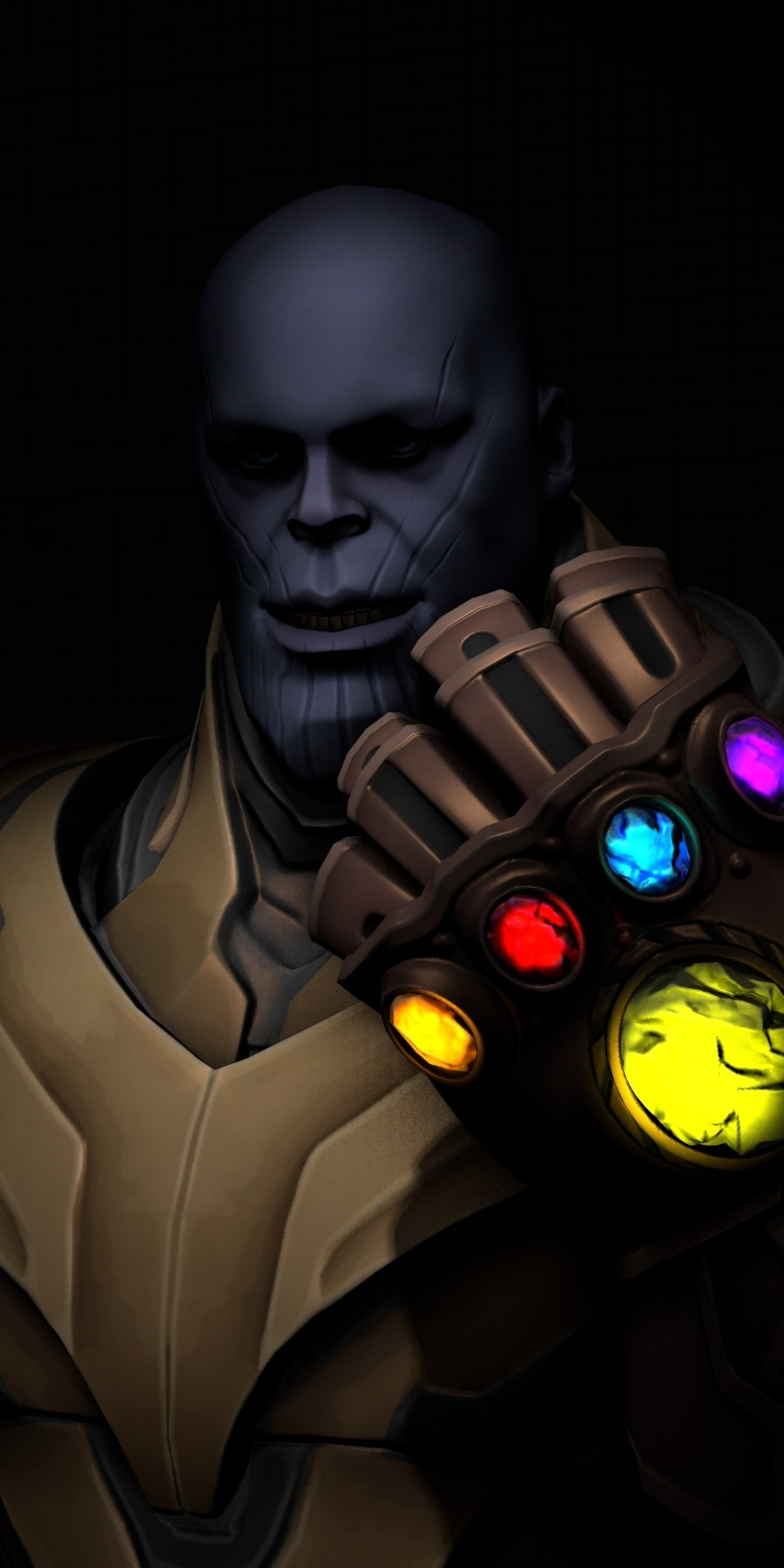 Thanos, video game, villain, dark, Fortnite, 1080x2160 wallpaper