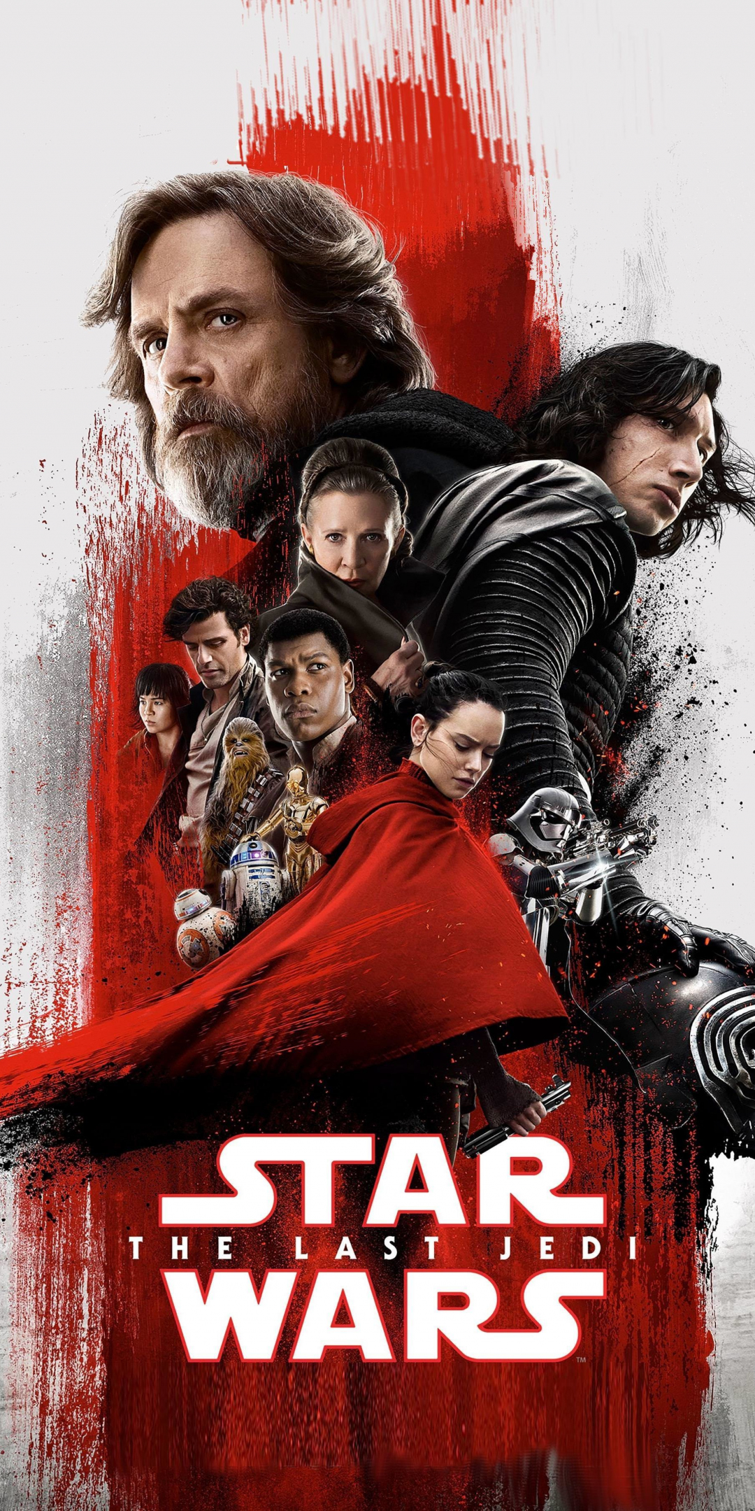 Star wars: the last jedi, movie, 2017, poster, 1080x2160 wallpaper