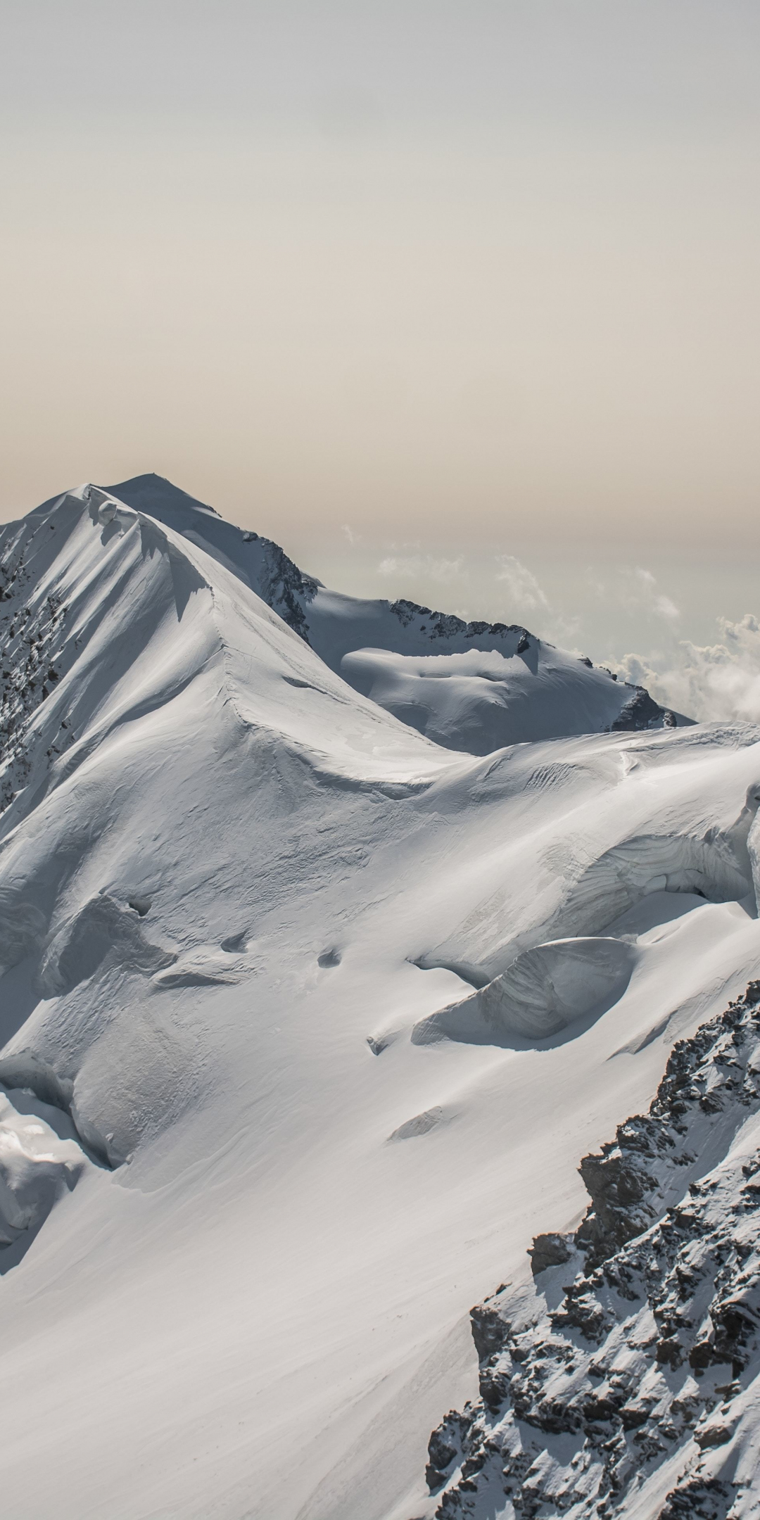 Caster Glacier, mountains, Italy, 1080x2160 wallpaper