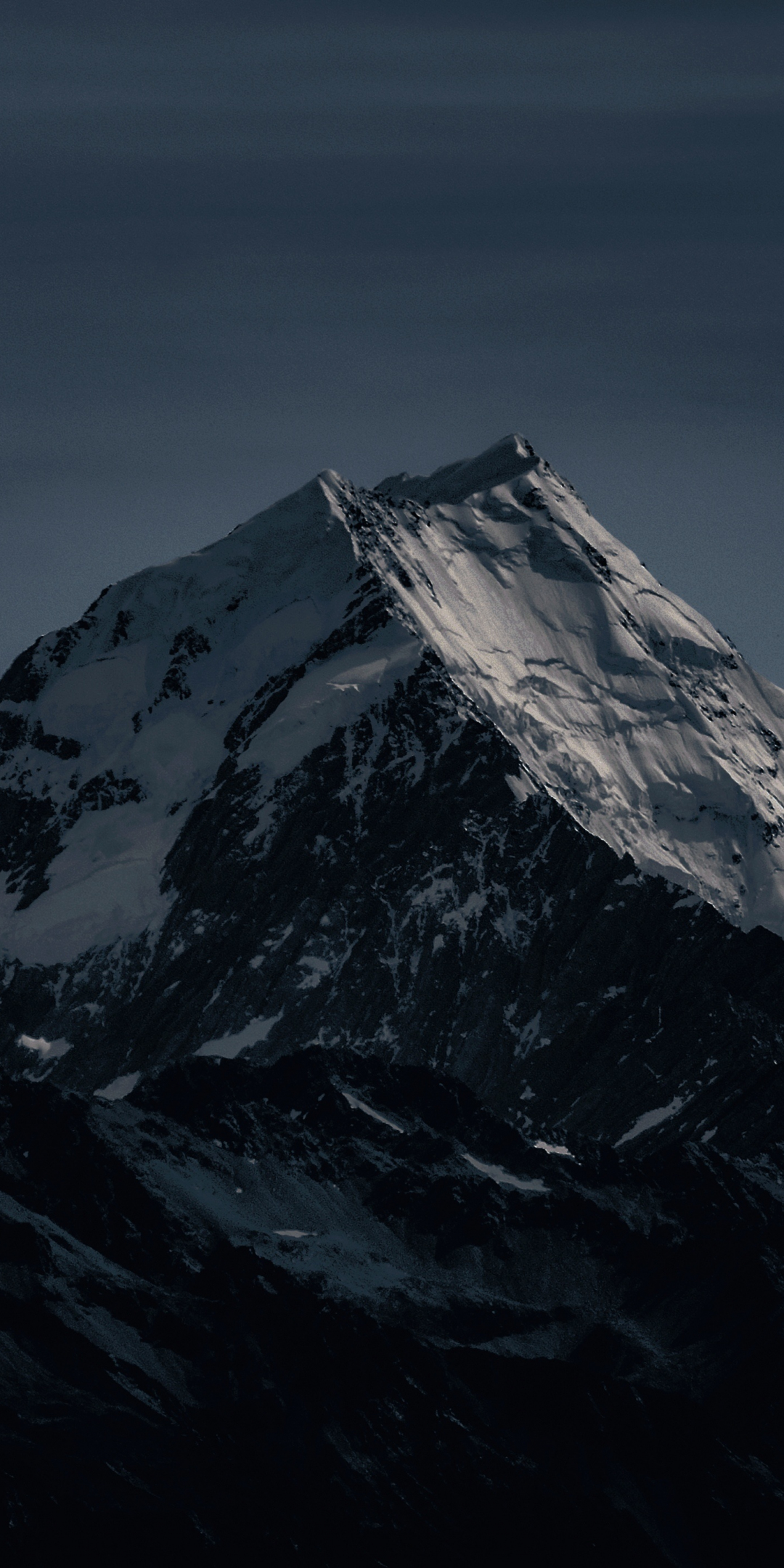 Mountain top, summit, glacier, 1080x2160 wallpaper