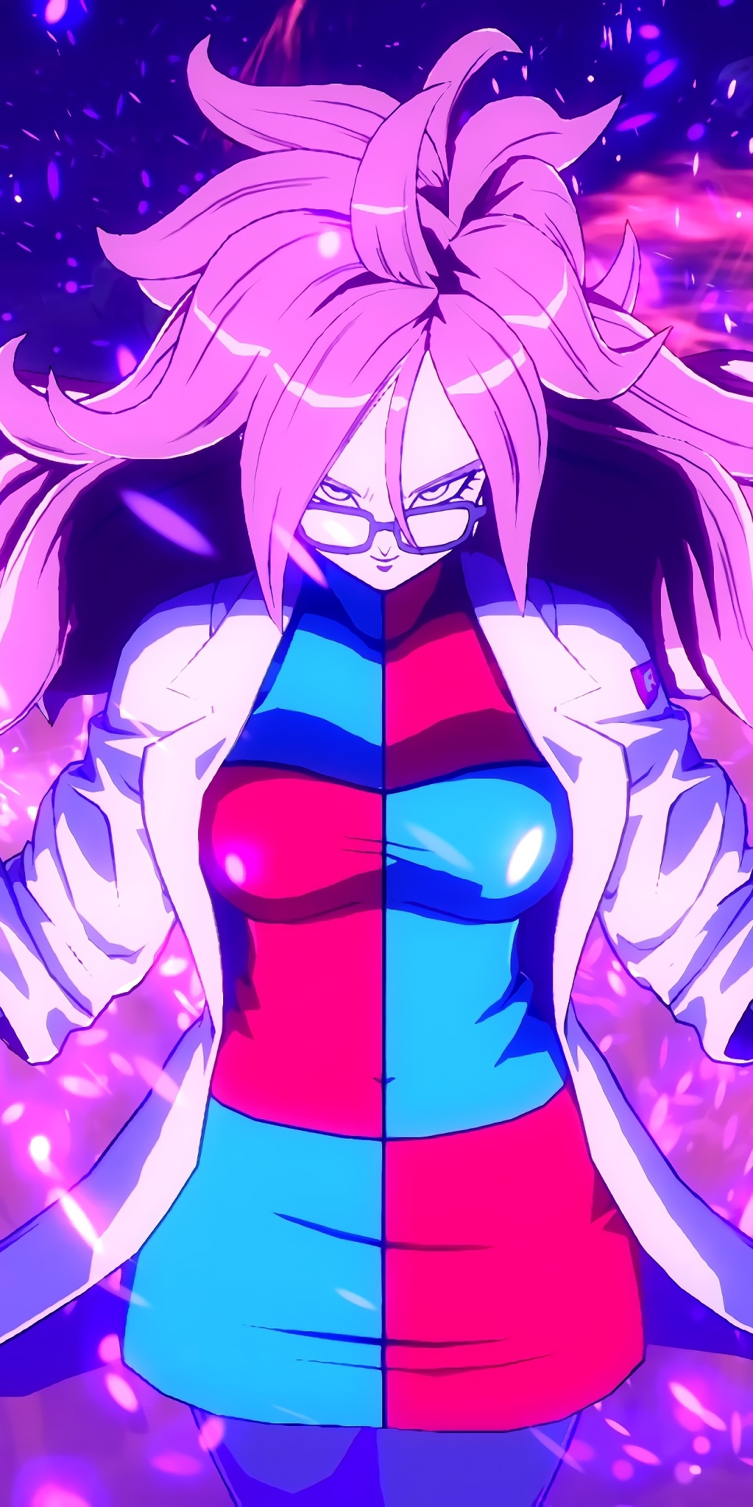 Android 21, full power, anime girl, Dragon Ball fighterz, 1080x2160 wallpaper