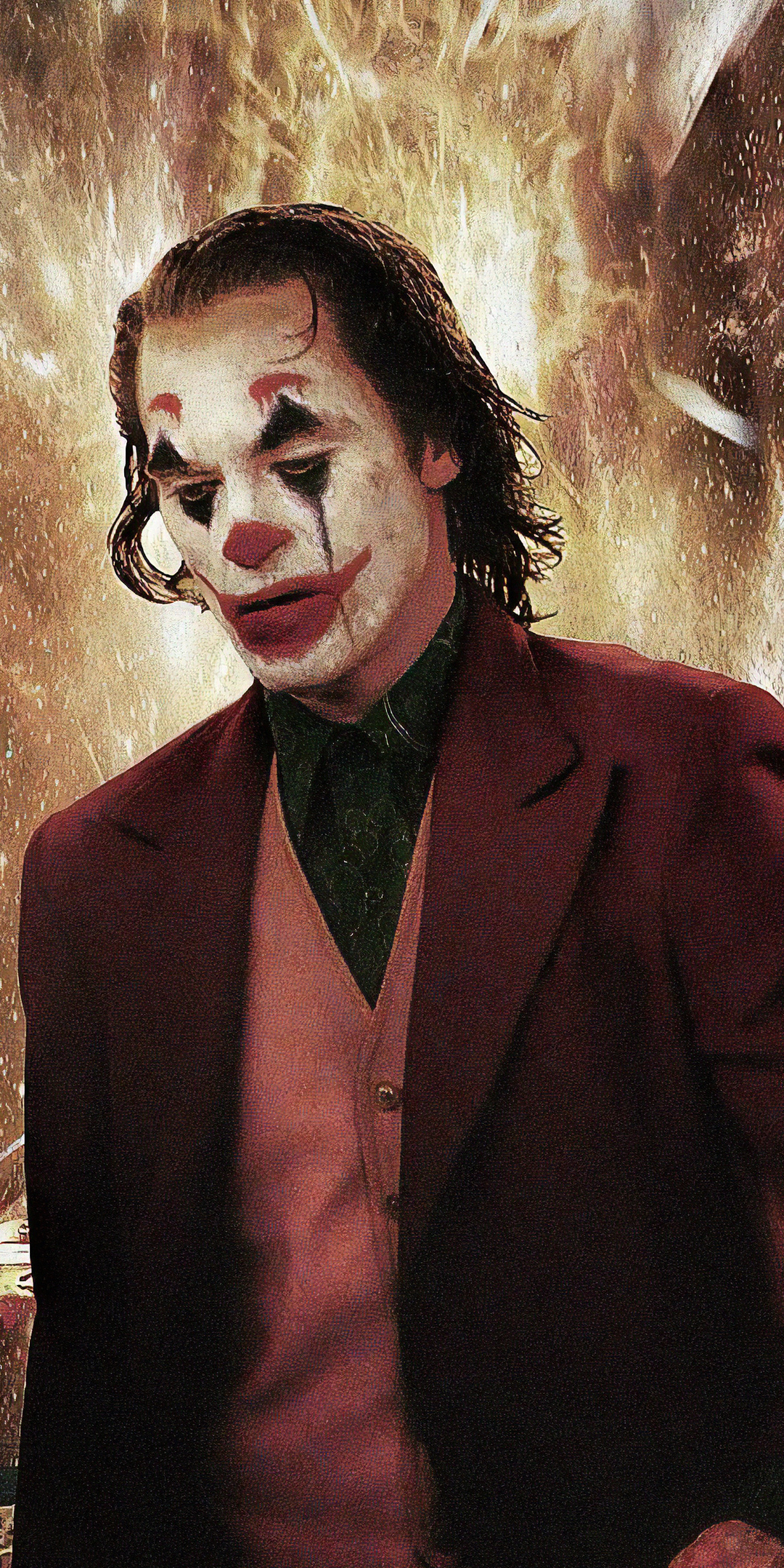 Artwork, Joker, 2019 movie, 1080x2160 wallpaper