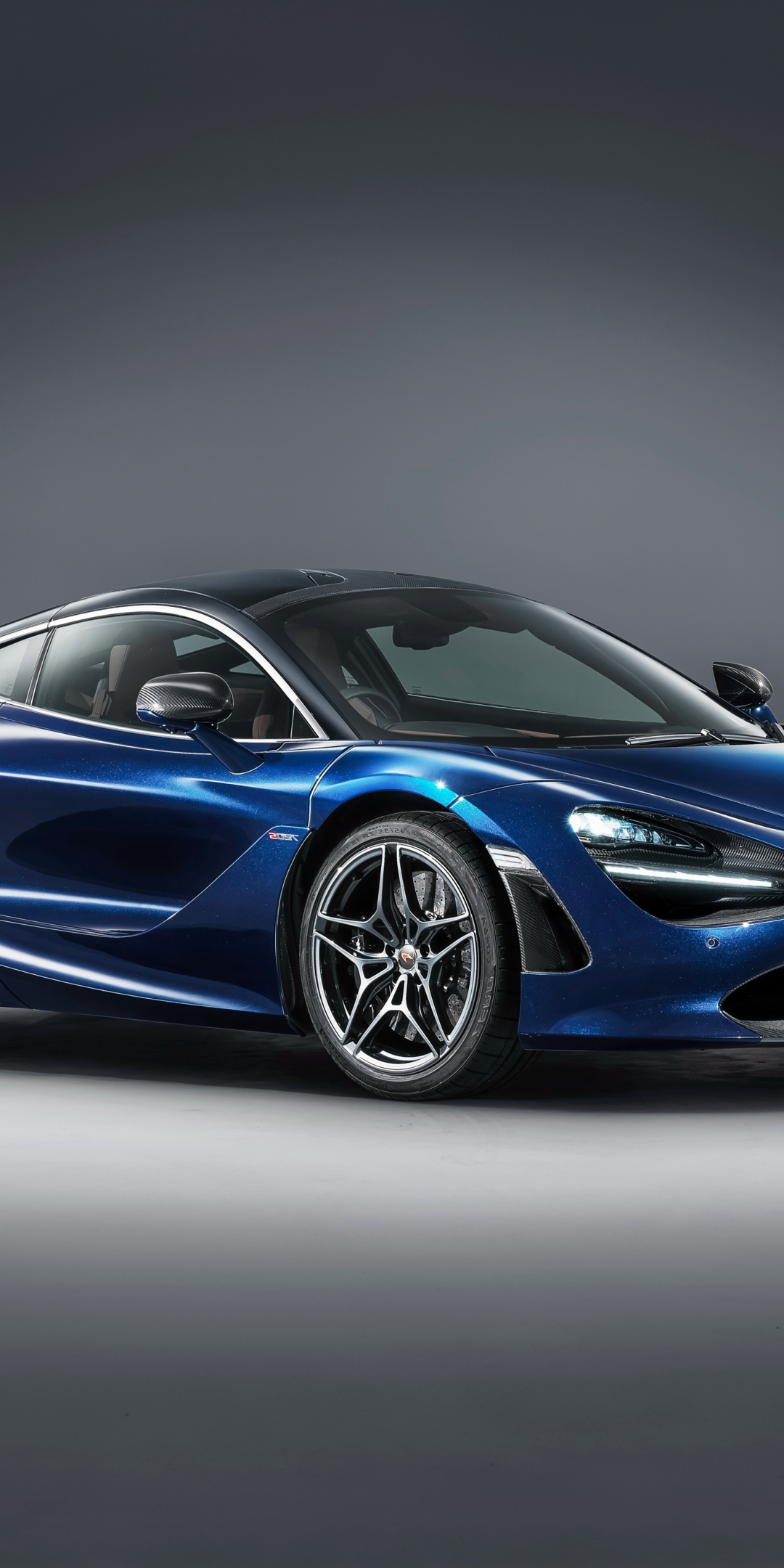 Mclaren 570S Spider, racing car, blue car, 1080x2160 wallpaper
