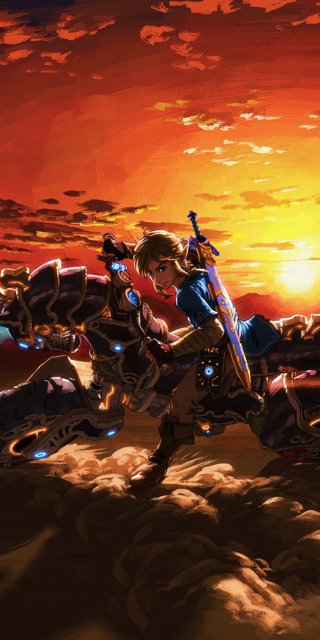 The Legend of Zelda: Breath of the Wild, master cycle zero, bike, 1080x2160 wallpaper