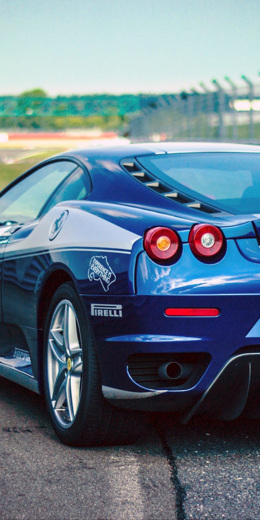 Rear view, sports car, Ferrari F430, 1080x2160 wallpaper
