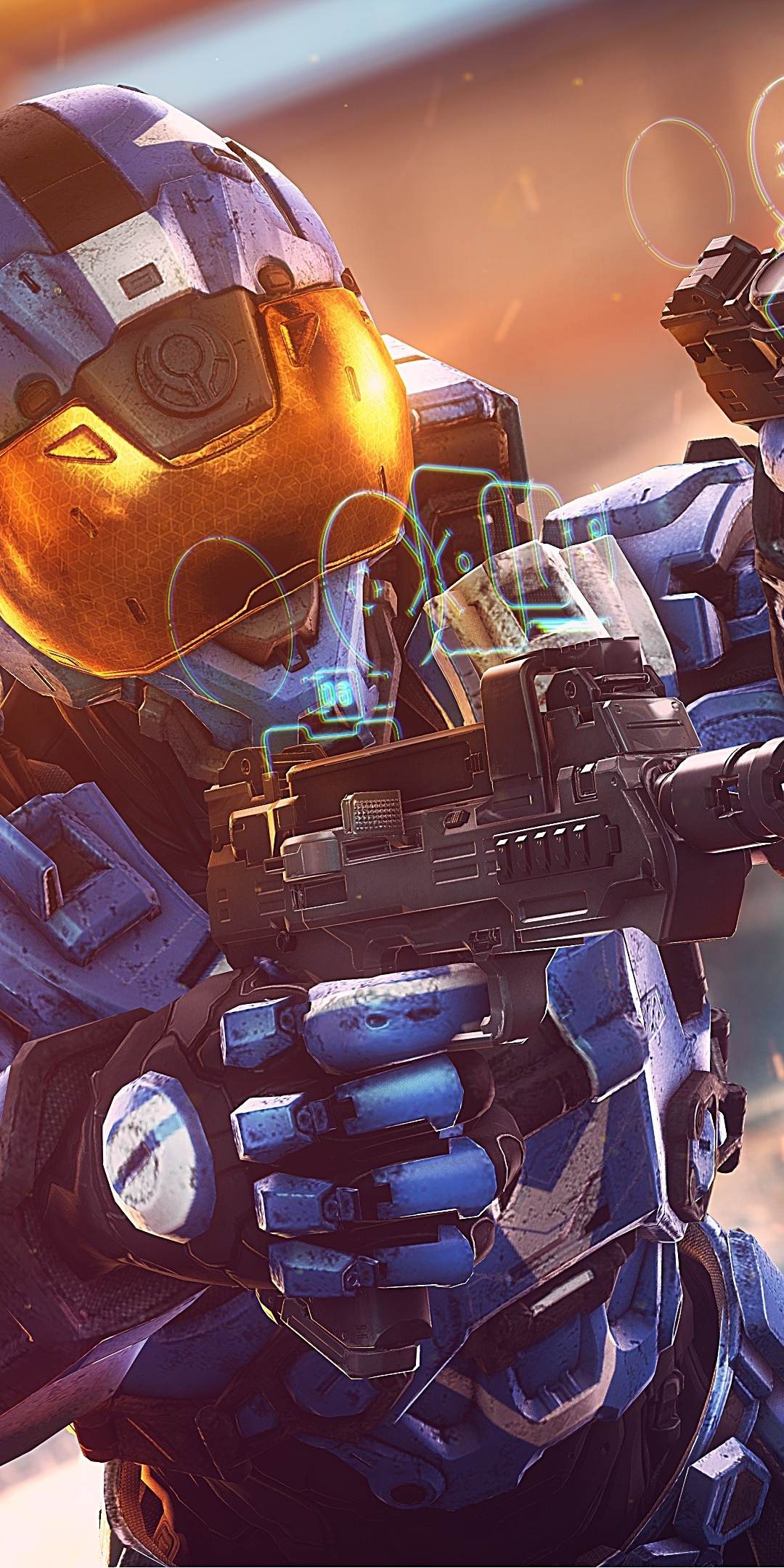 Halo, smart scopes, soldier, modern suit, 1080x2160 wallpaper