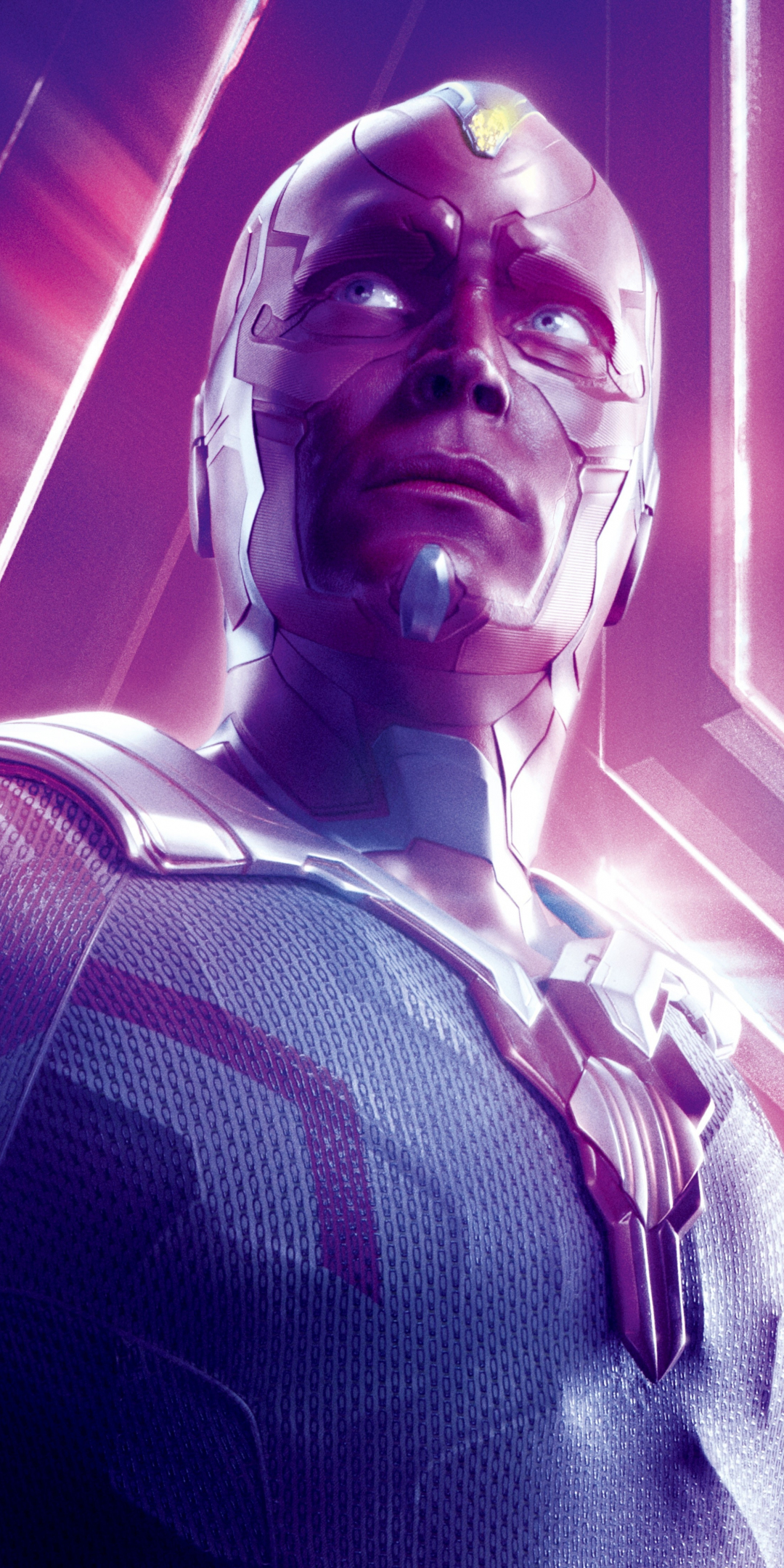 Paul Bettany, Vision, superhero, Avengers: Infinity war, 2018 movie, 1080x2160 wallpaper