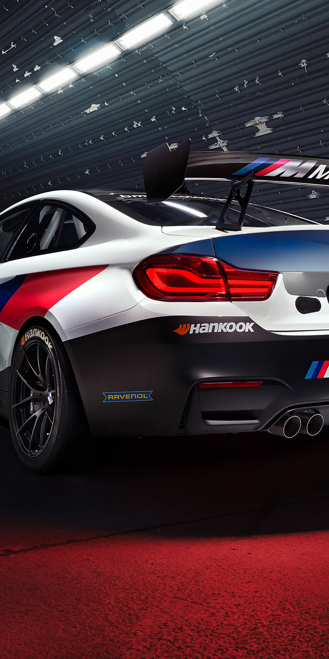 BMW M4 GT4, rear, 2020, 1080x2160 wallpaper