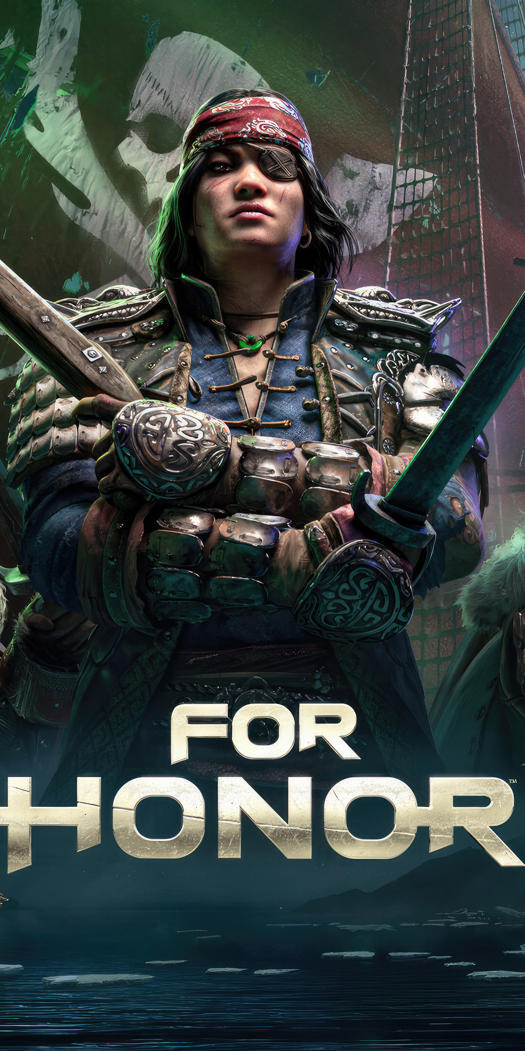 For Honor, game series, pirates characters, 1080x2160 wallpaper