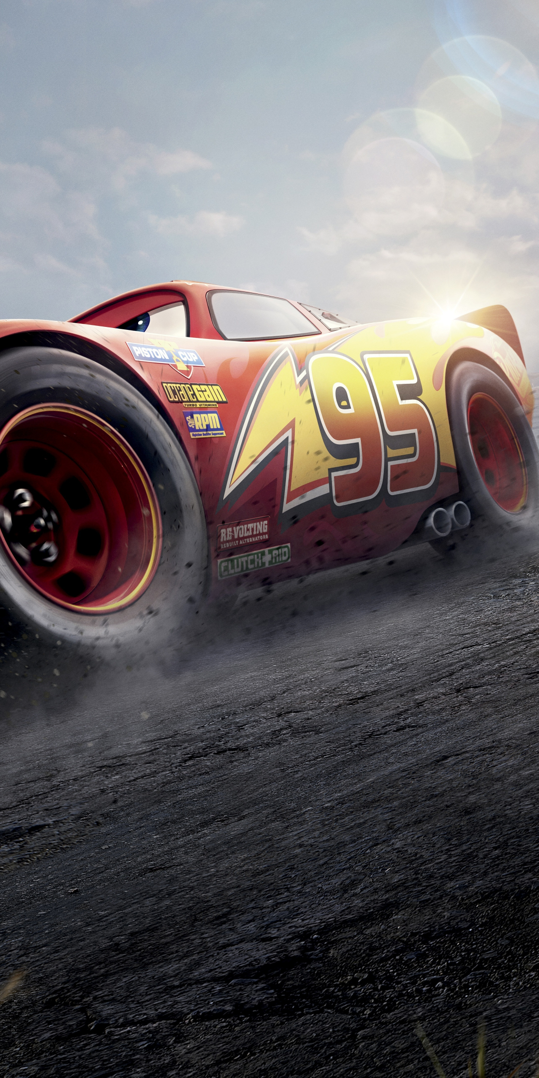 Cars 3, Red Lightning McQueen, 2017 movie, 1080x2160 wallpaper