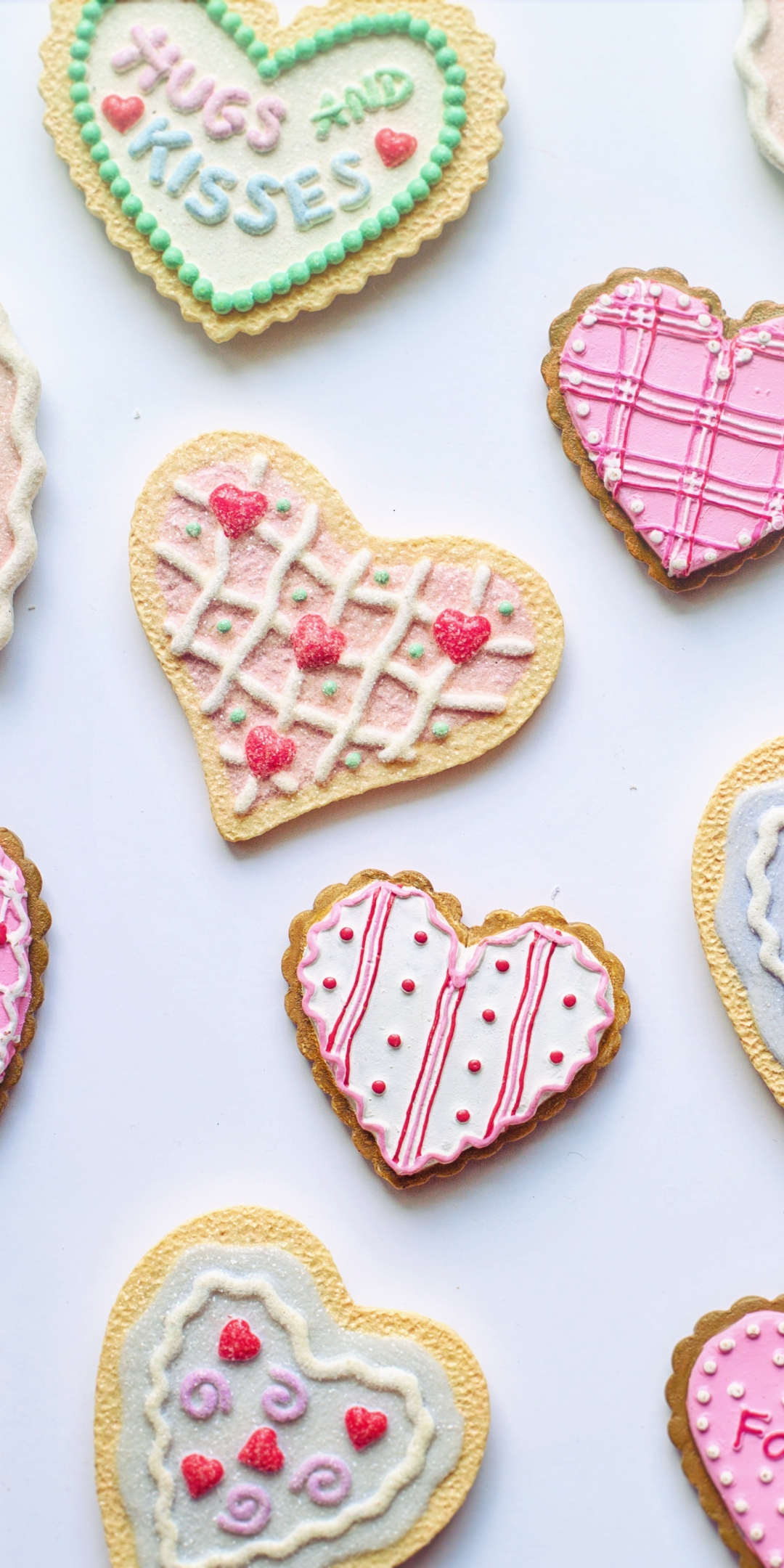 Valentine's day, food, cookies, 1080x2160 wallpaper