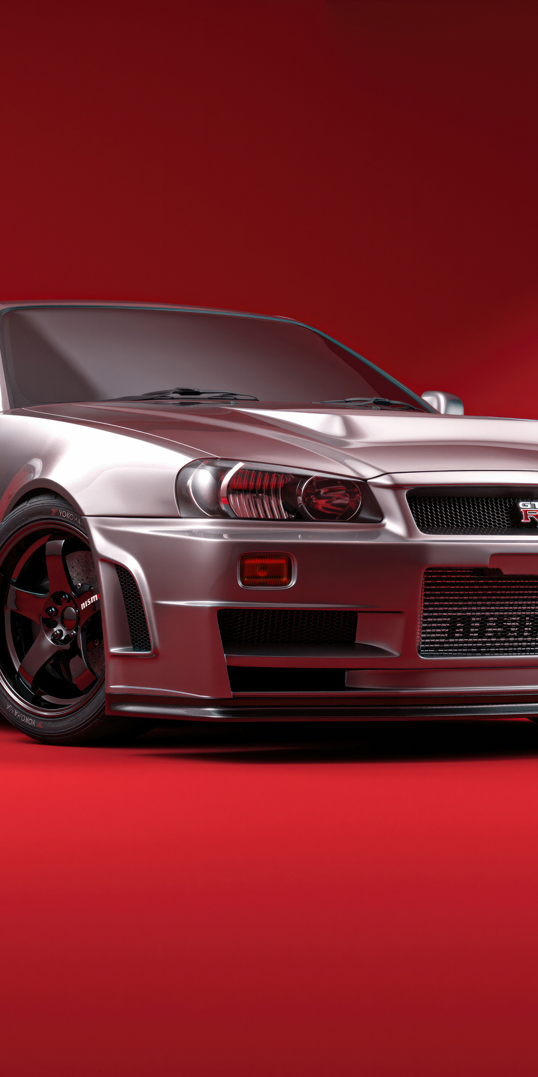 Nissan R34 Skyline GT-R Nismo Z-tune, classic design car, 1080x2160 wallpaper
