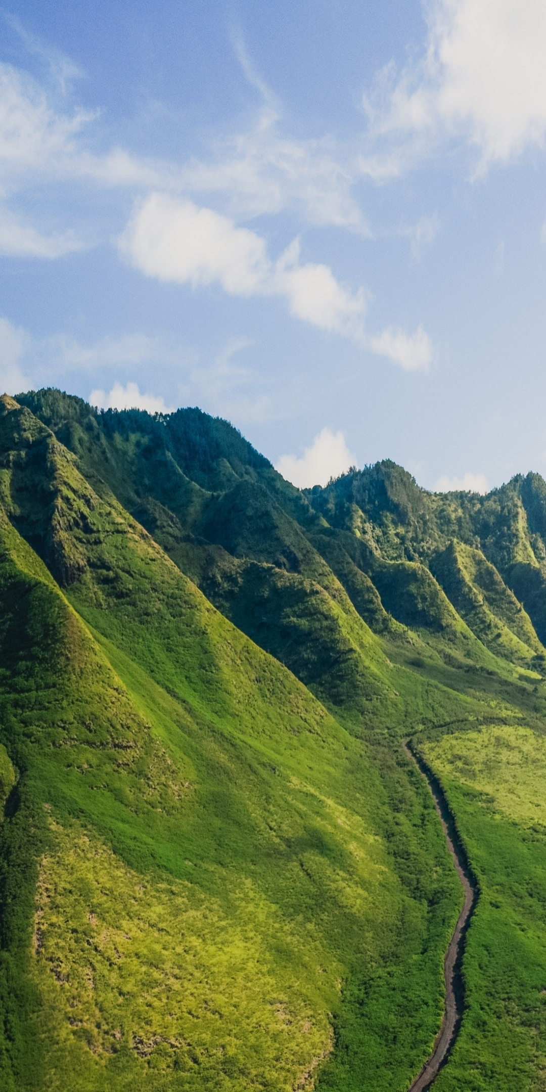 Green mountains, mountain range, landscape, 1080x2160 wallpaper