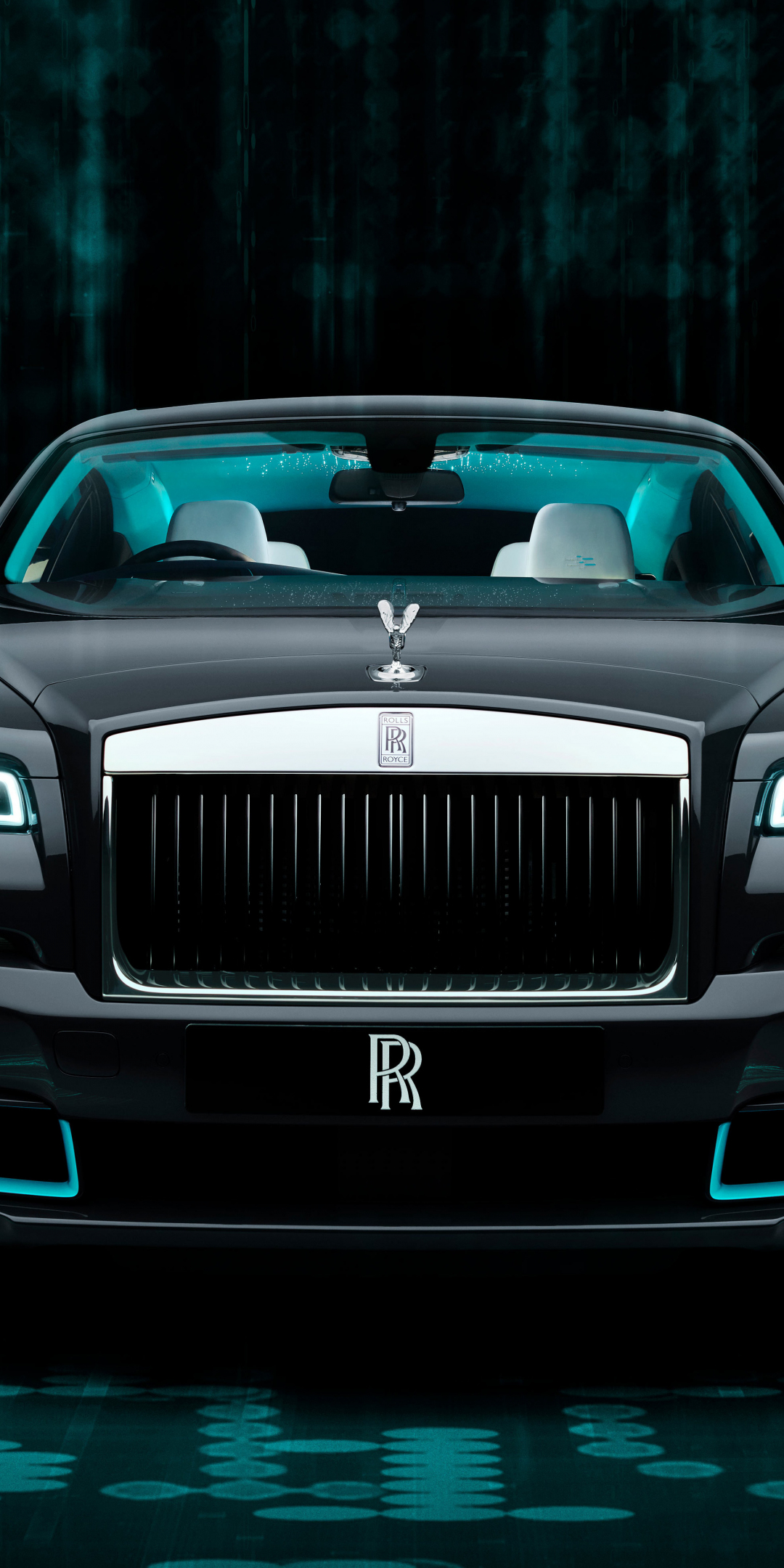 Luxurious, black car, Rolls-Royce Wraith, 2020, 1080x2160 wallpaper