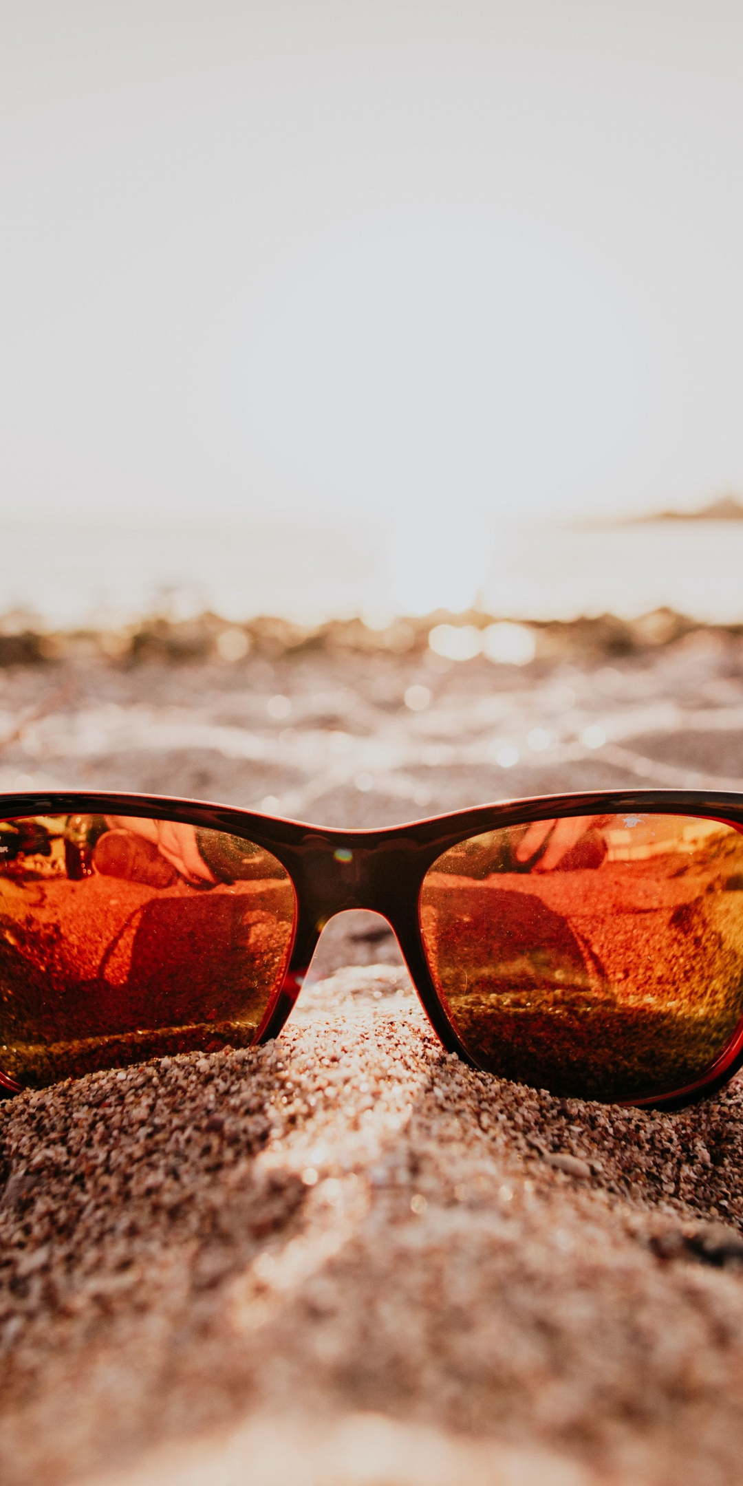 Sunglasses, holiday, close up, summer, sand, 1080x2160 wallpaper