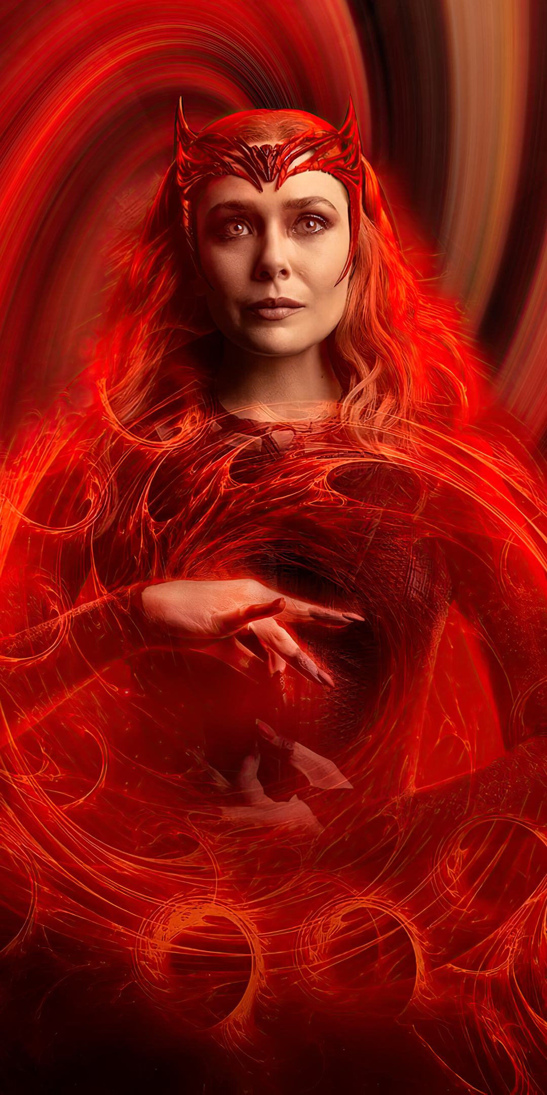 wallpaper 1080x2160 Scarlet Witch, most powerful <b>wizard</b> <b>in</b> universe, movie.