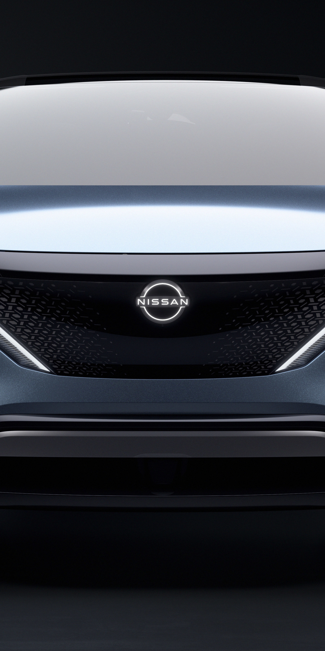 Front-view, Nissan Ariya, Electric car, 2019, 1080x2160 wallpaper
