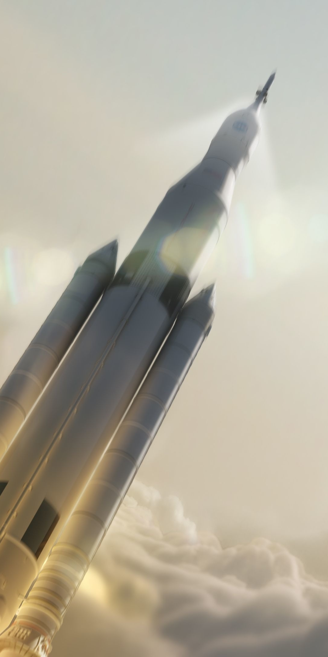 Falcon heavy, sky, clouds, rocket, spacex, 1080x2160 wallpaper