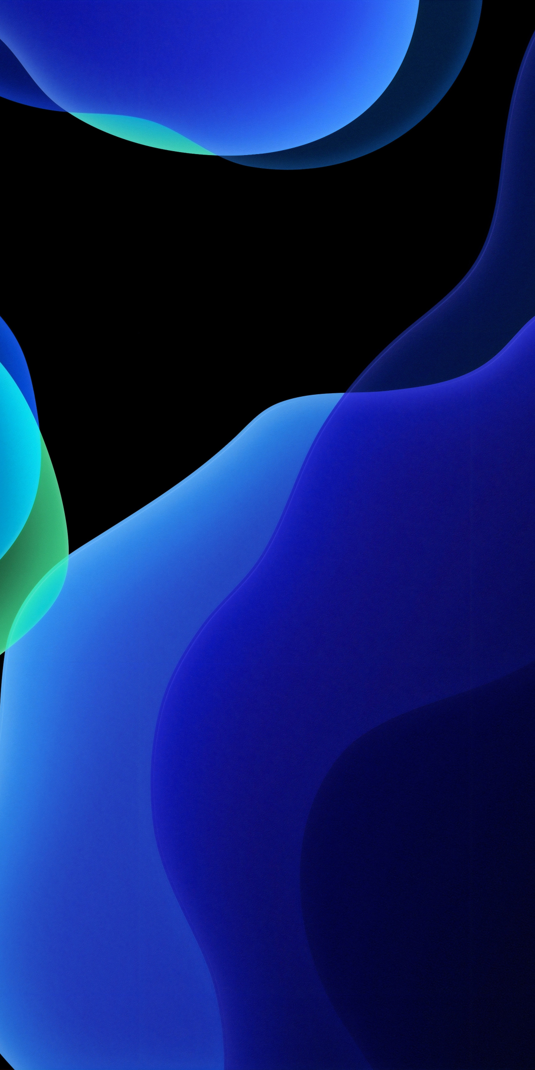 Download 1080x2160 wallpaper dark-blue, ios 13, abstract, honor 7x ...